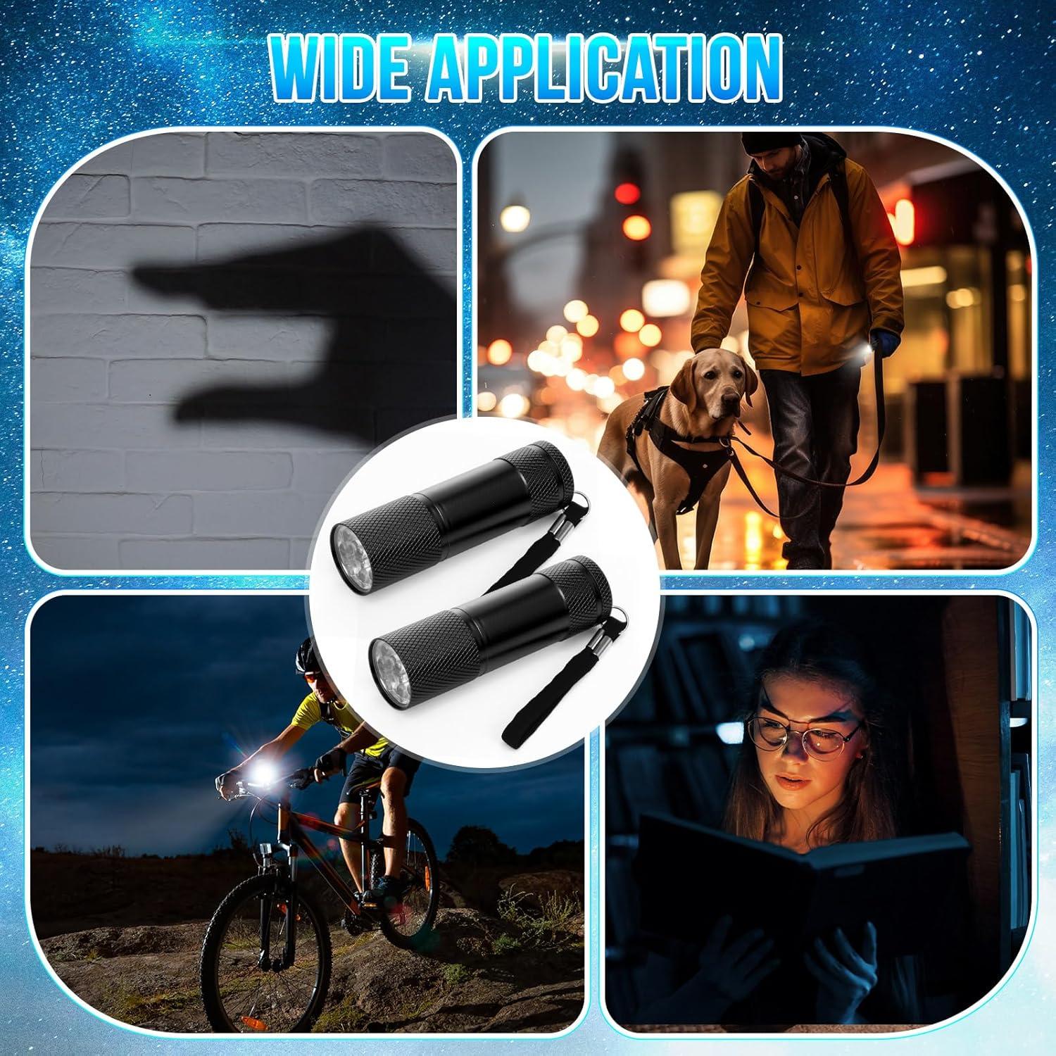 Conjunto de 100 Mini Linternas LED VIHOSE Aluminio Negro