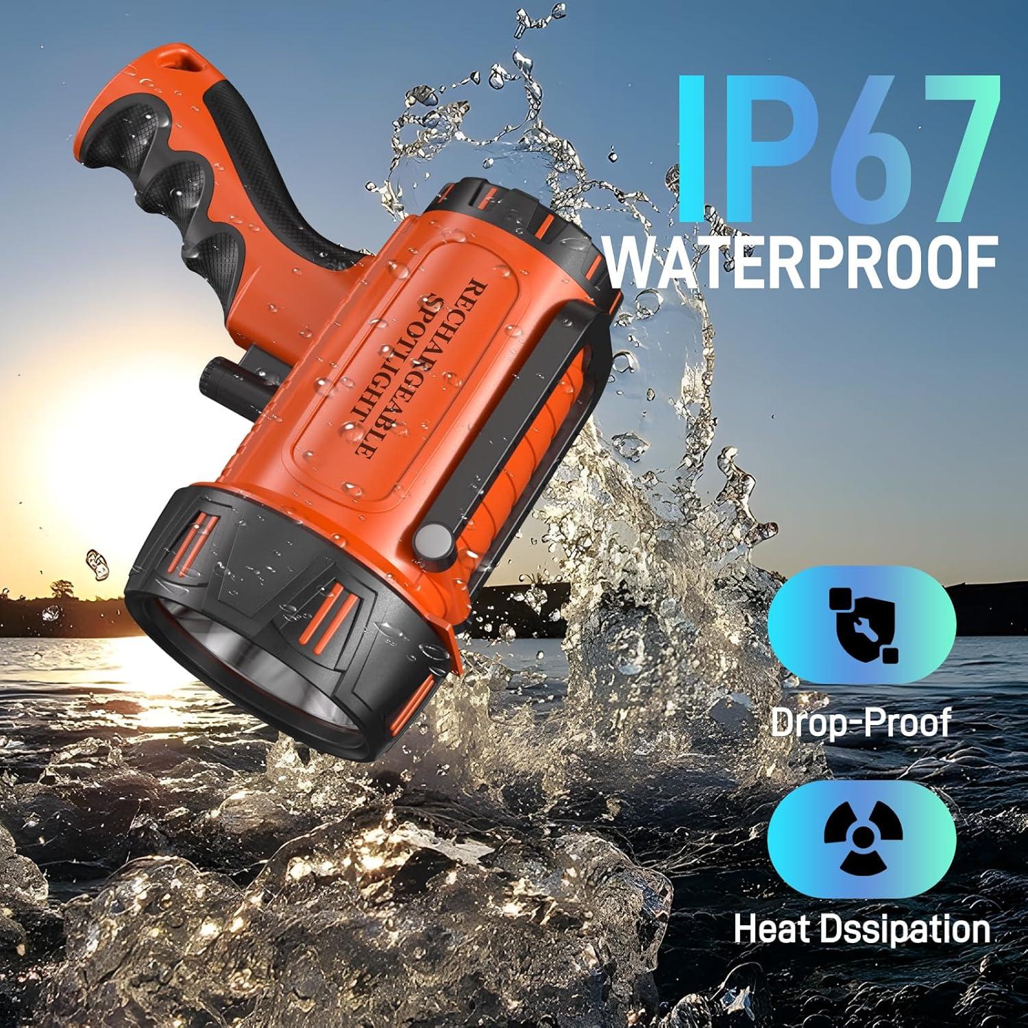 Linterna Portátil Recargable CHRMJERN FL1 90,000 Lúmenes