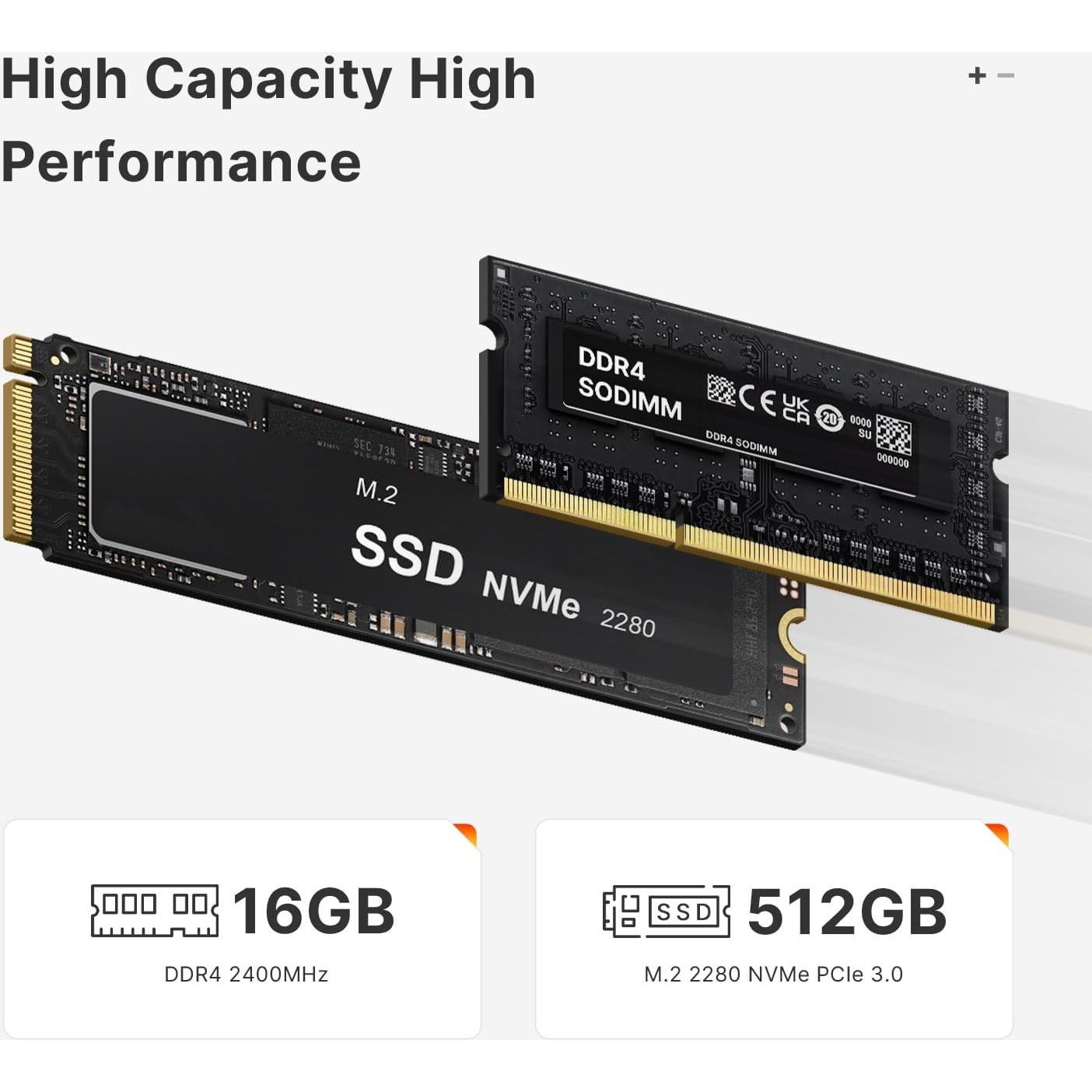 Mini PC BOSGAME E4 Ryzen 5 3550H 16GB 512GB 4K Triple Pantalla