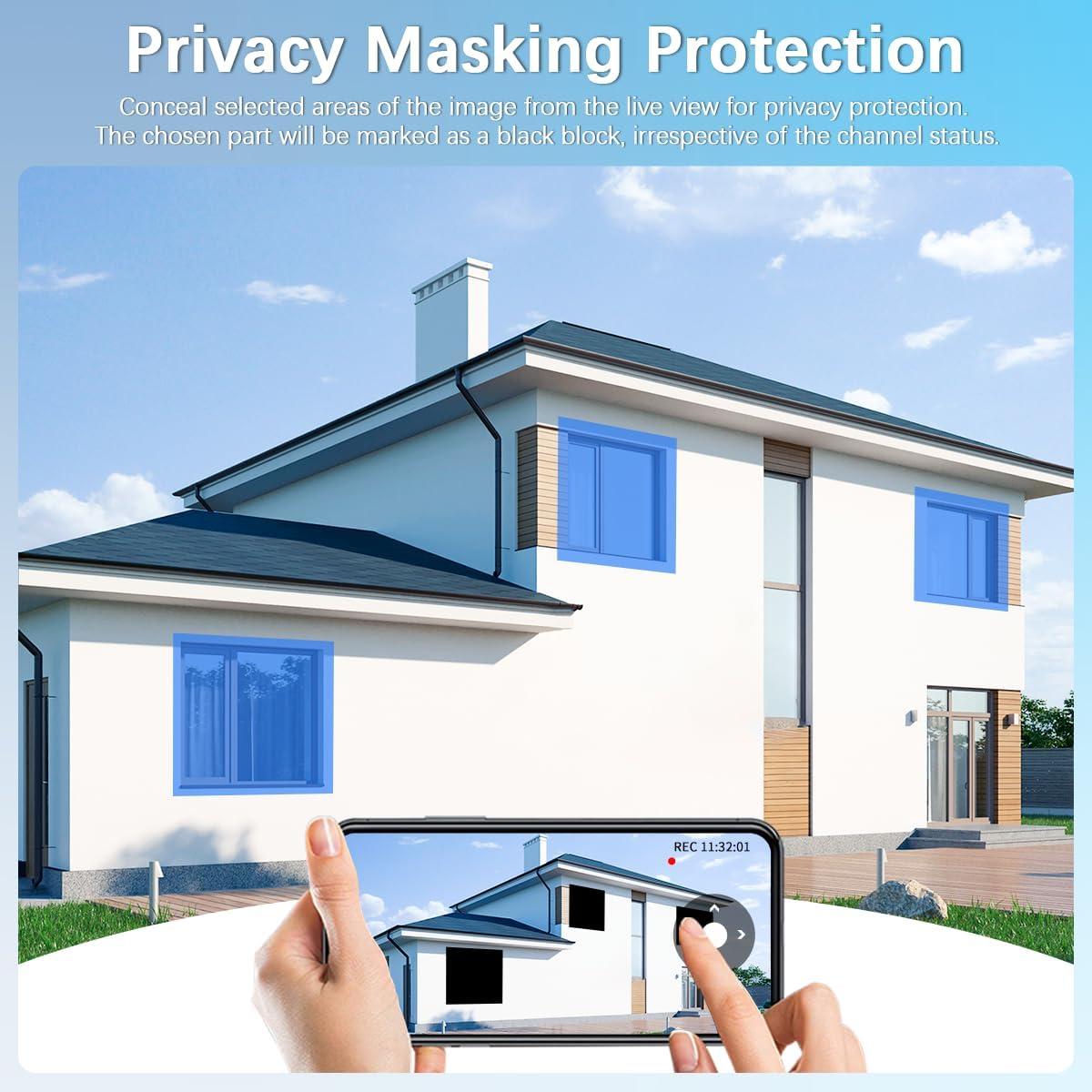 Sistema de Cámara de Seguridad WEILAILIFE 8MP 4K 90 Días