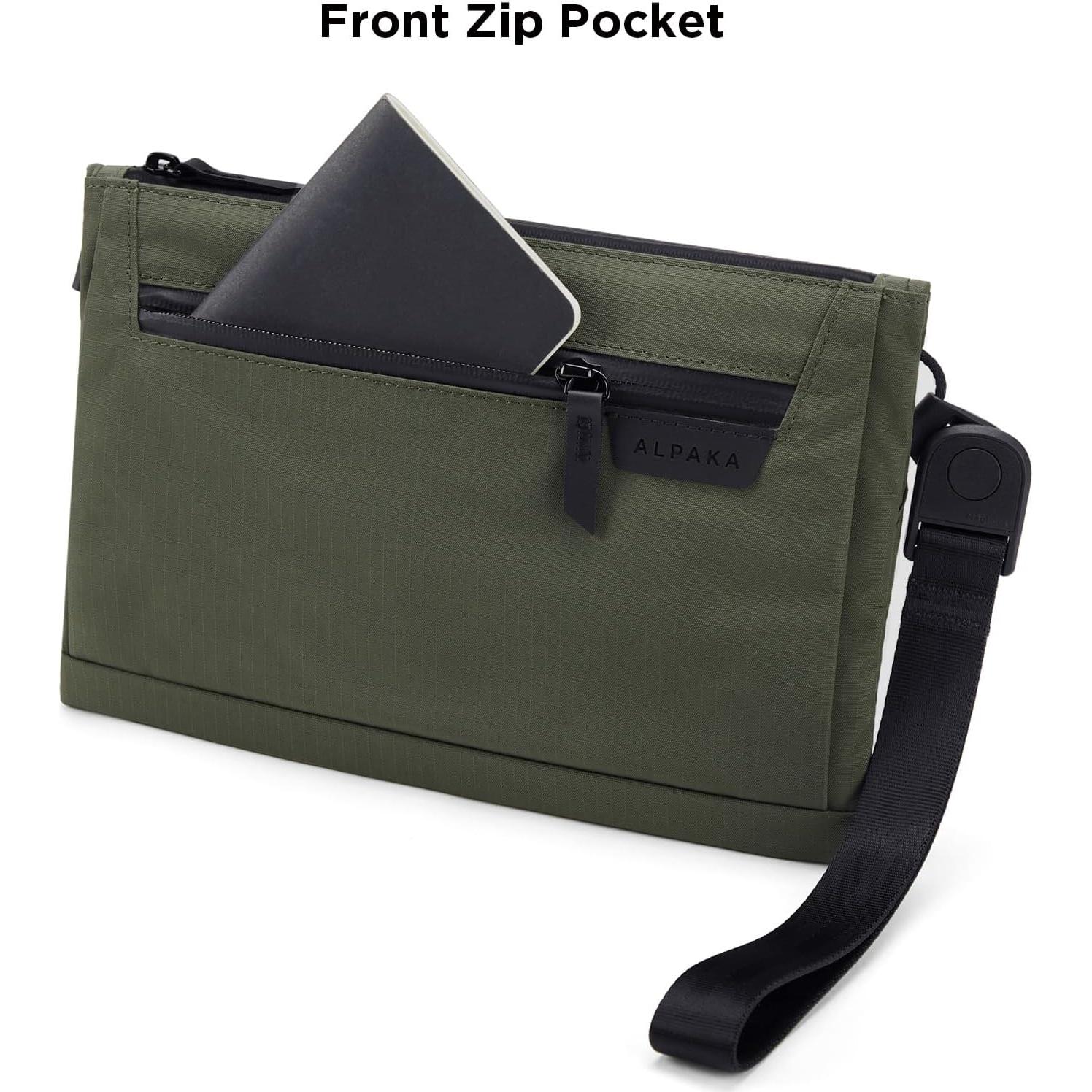 ALPAKA Zip Pouch Max V2 Verde 27x17.5cm Resistente al Agua