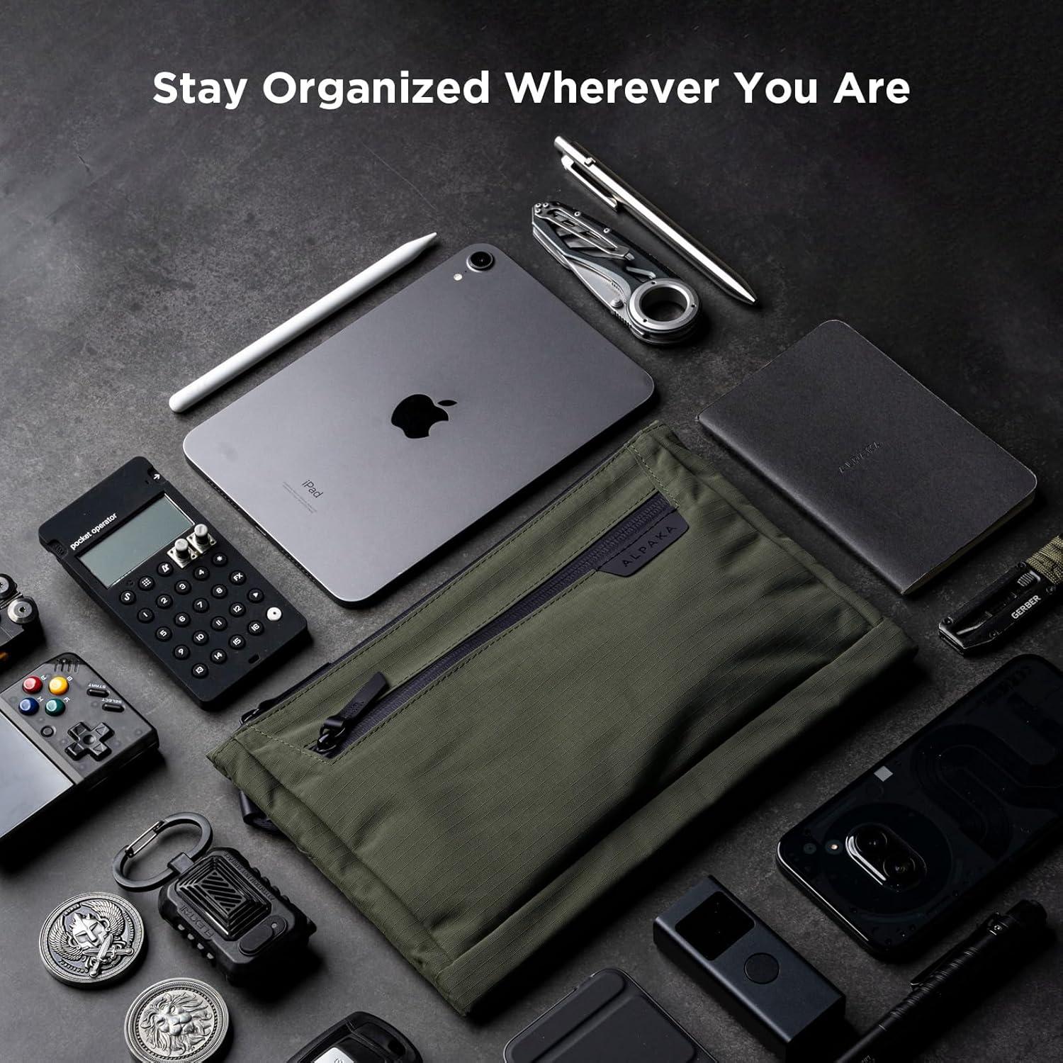 ALPAKA Zip Pouch Max V2 Verde 27x17.5cm Resistente al Agua