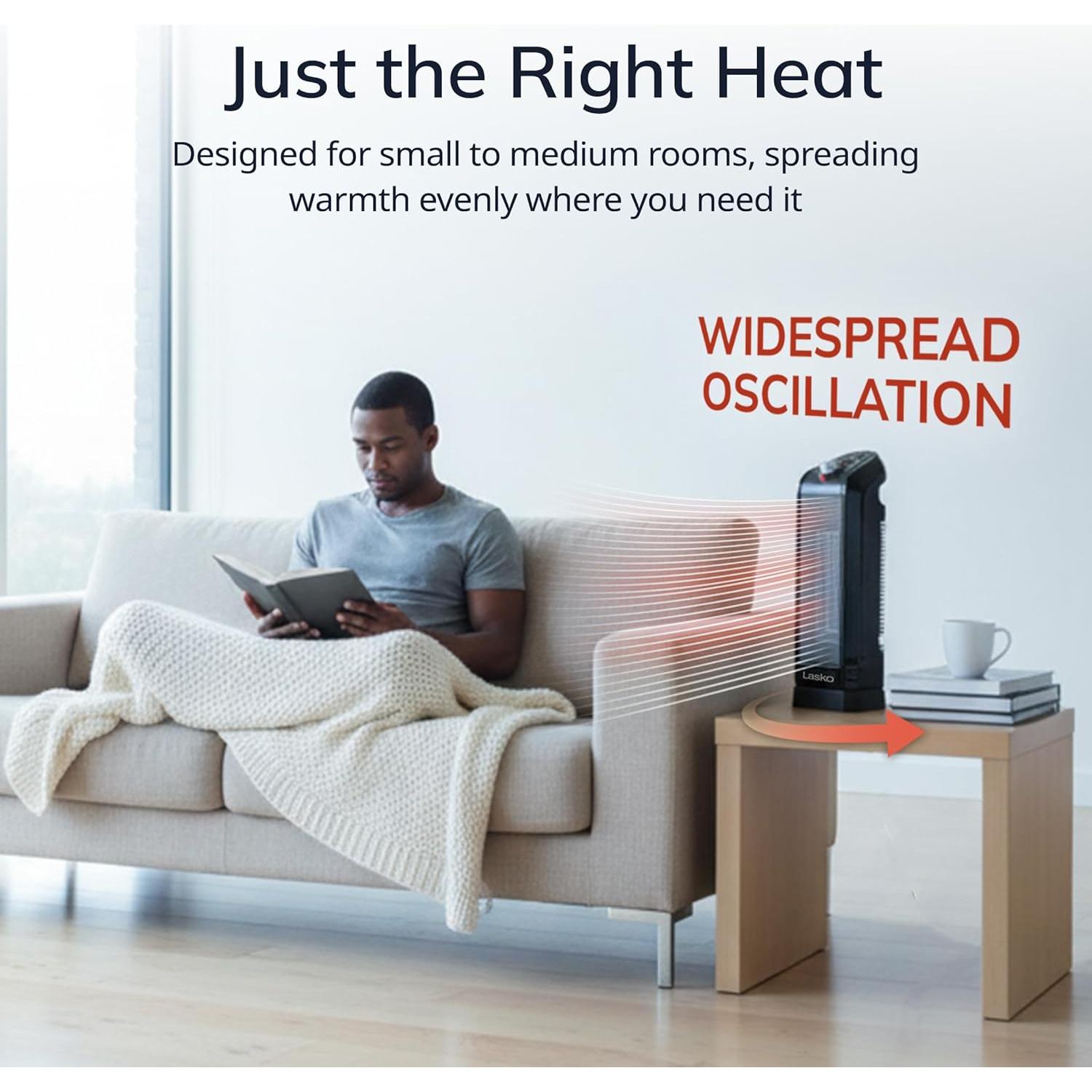 Calentador de Espacio Cerámico Lasko CT16450 1500W Oscilante