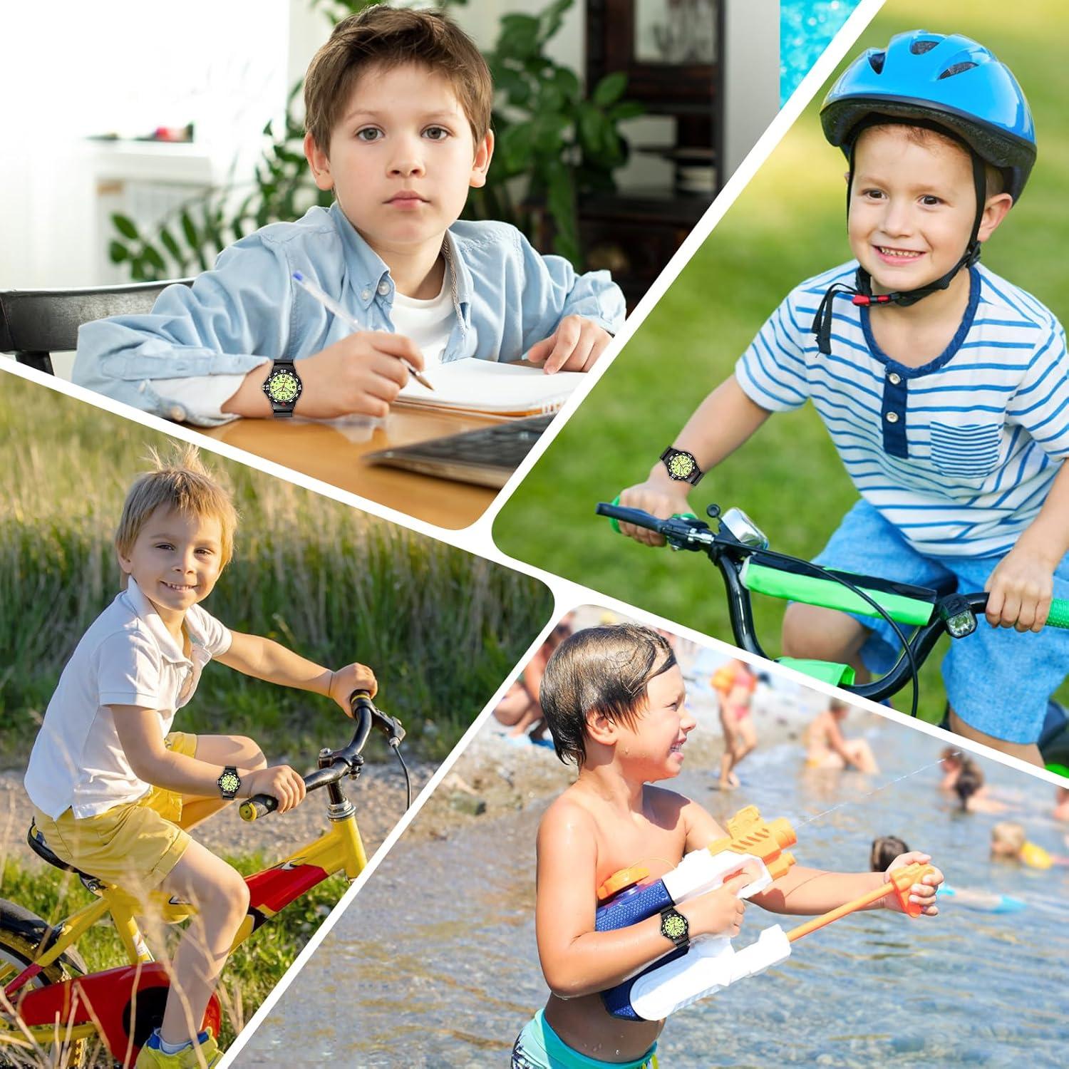 Reloj Analógico SOCICO para Niños 3-12 Años Impermeable