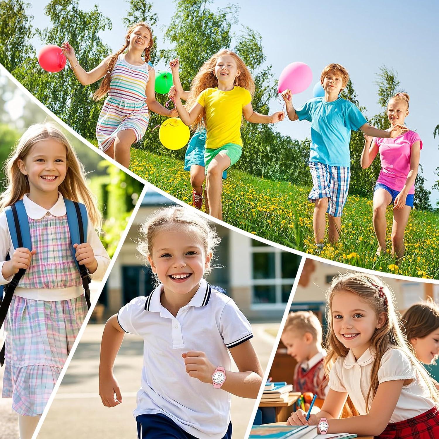 Reloj Analógico SOCICO para Niños Rosa 50M Impermeable