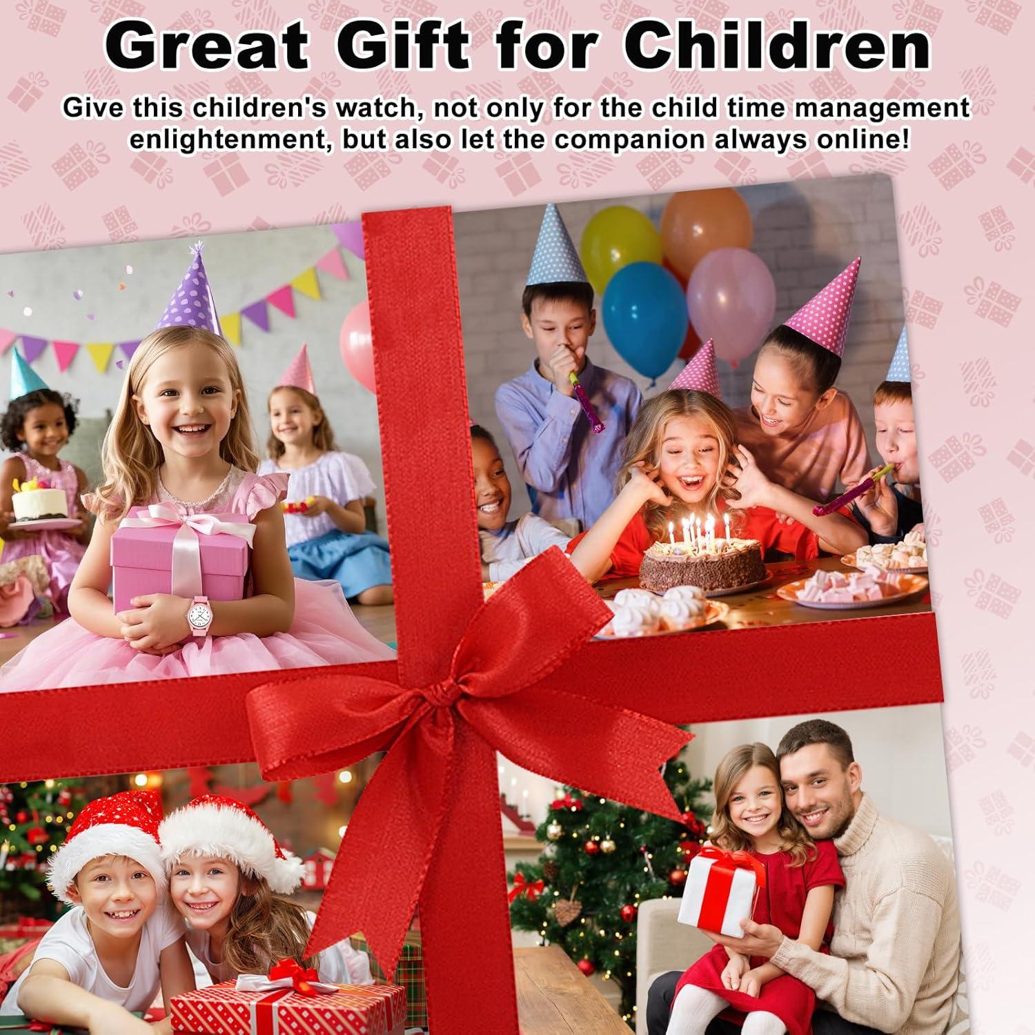 Reloj Analógico SOCICO para Niños Rosa 50M Impermeable