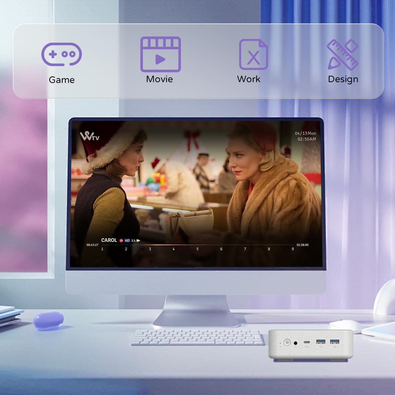 Mini PC Machenike 12ª Gen Intel i5-12450H 64GB RAM 1TB SSD