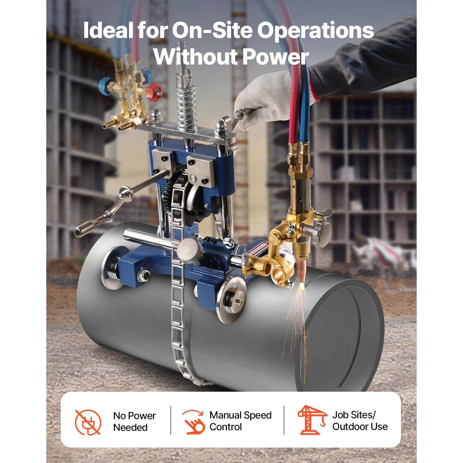 Cortador de Tubos Manual VEVOR CG2-11Y 0.2-2" 208.28 cm