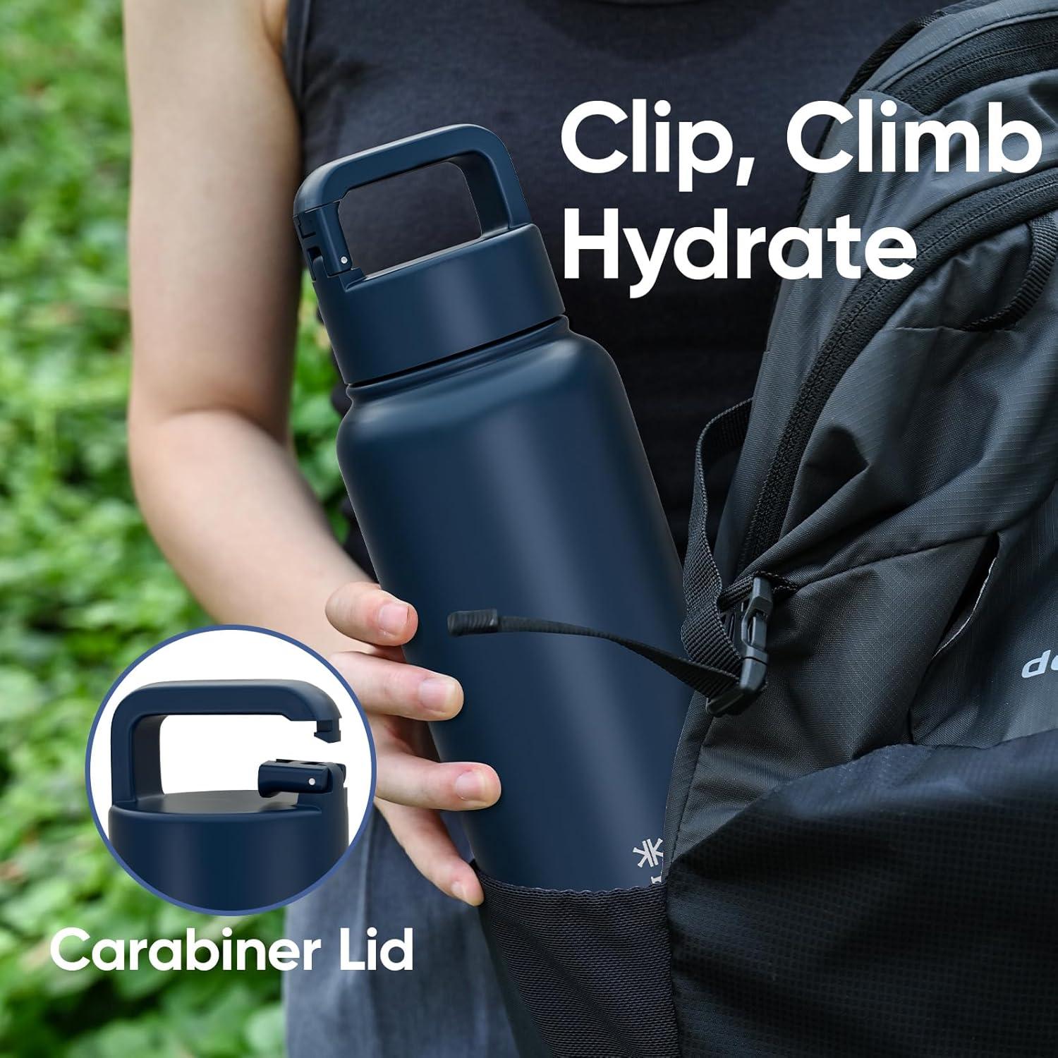 Botella de Agua Aislada KEWIXY 32 oz Acero Inoxidable Azul