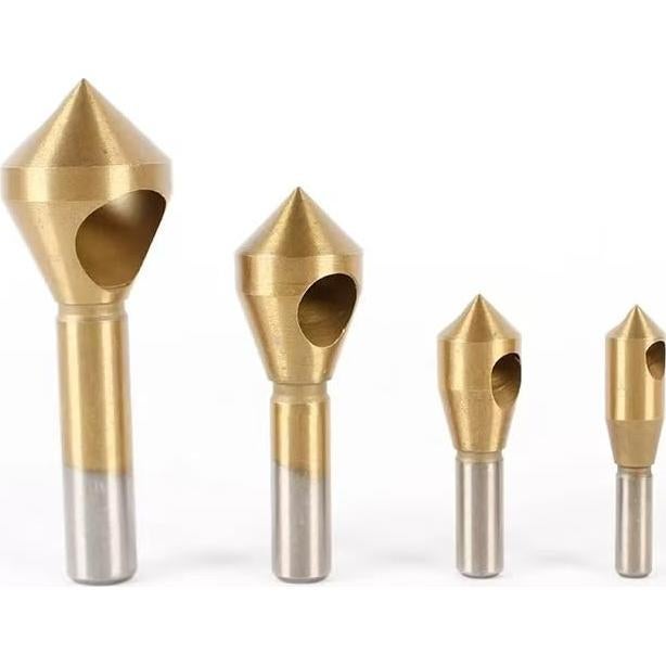 Juego de 4 herramientas de biselado GUDINGHENG 2-20mm Titanio