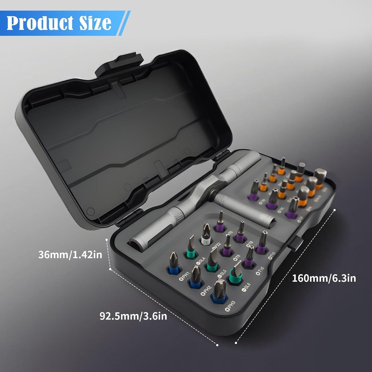 Juego de Destornillador Magnético 24 en 1 Dolcety - Kit de Precisión