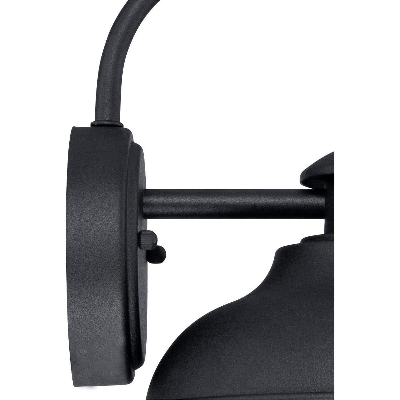 Luz de Pared LED John Timberland Negra con Sensor de Movimiento