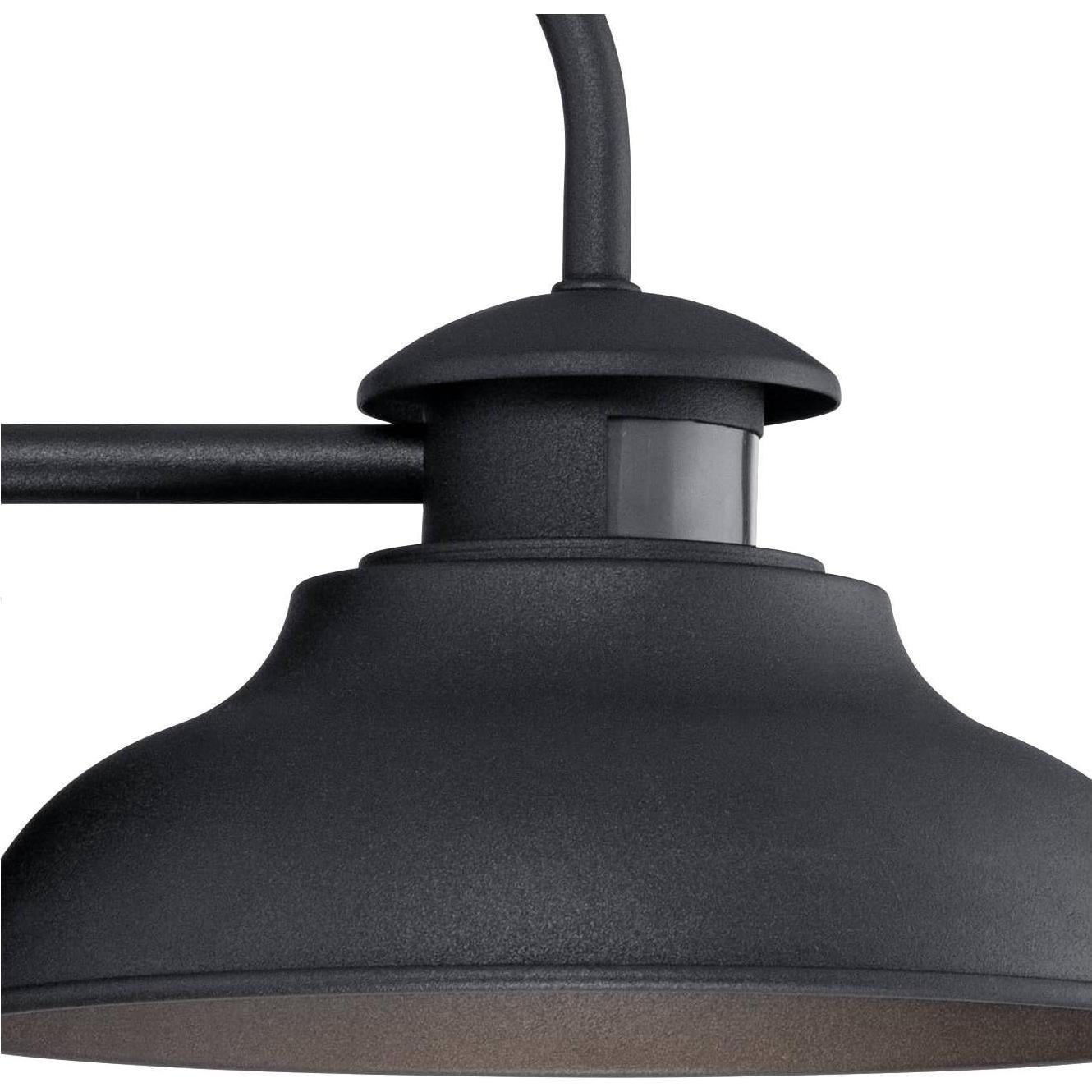 Luz de Pared LED John Timberland Negra con Sensor de Movimiento