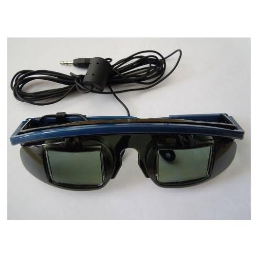 Gafas de obturador LCD 3D con cable 3DTV Corp - Compatibles con DLP