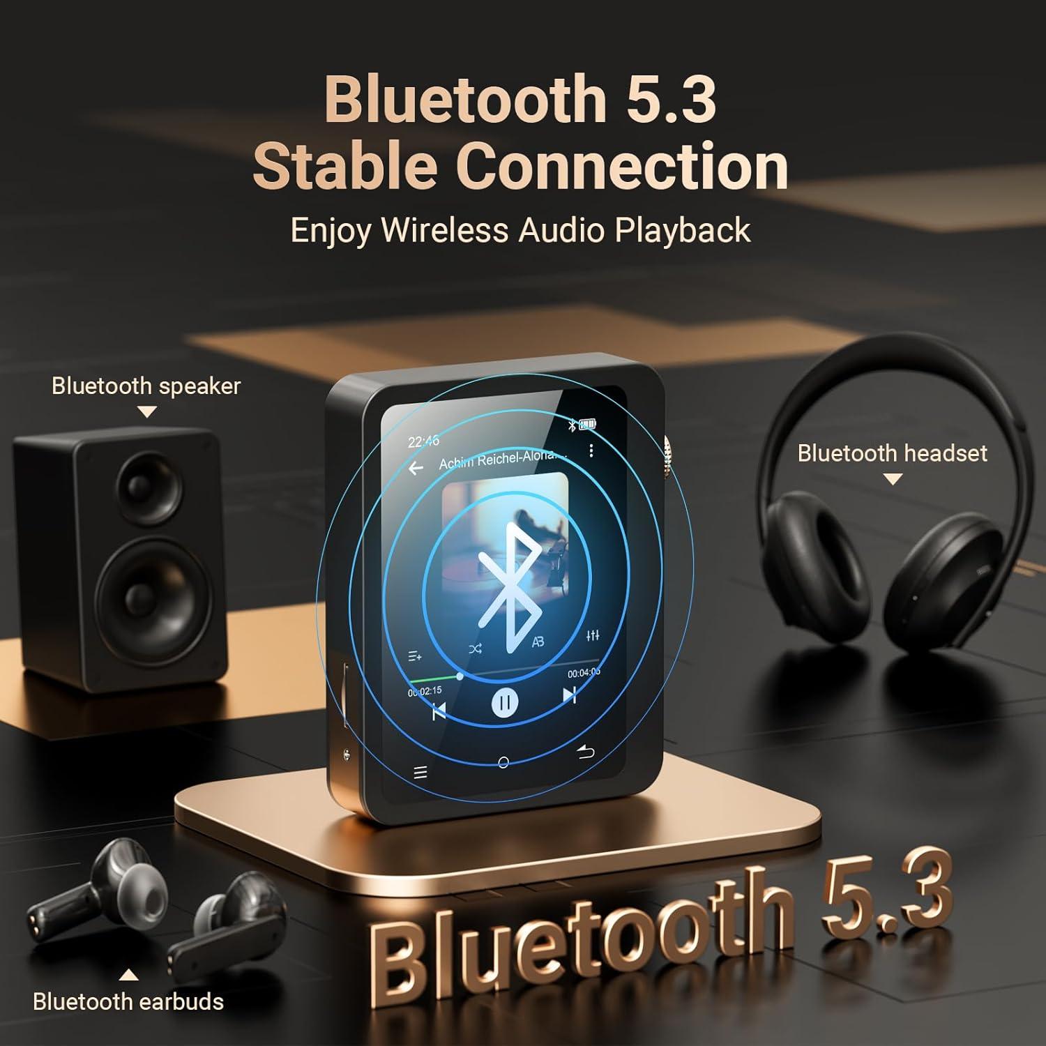 Reproductor MP3 HiFi MECHEN M33 128GB Bluetooth 5.3 2.8"