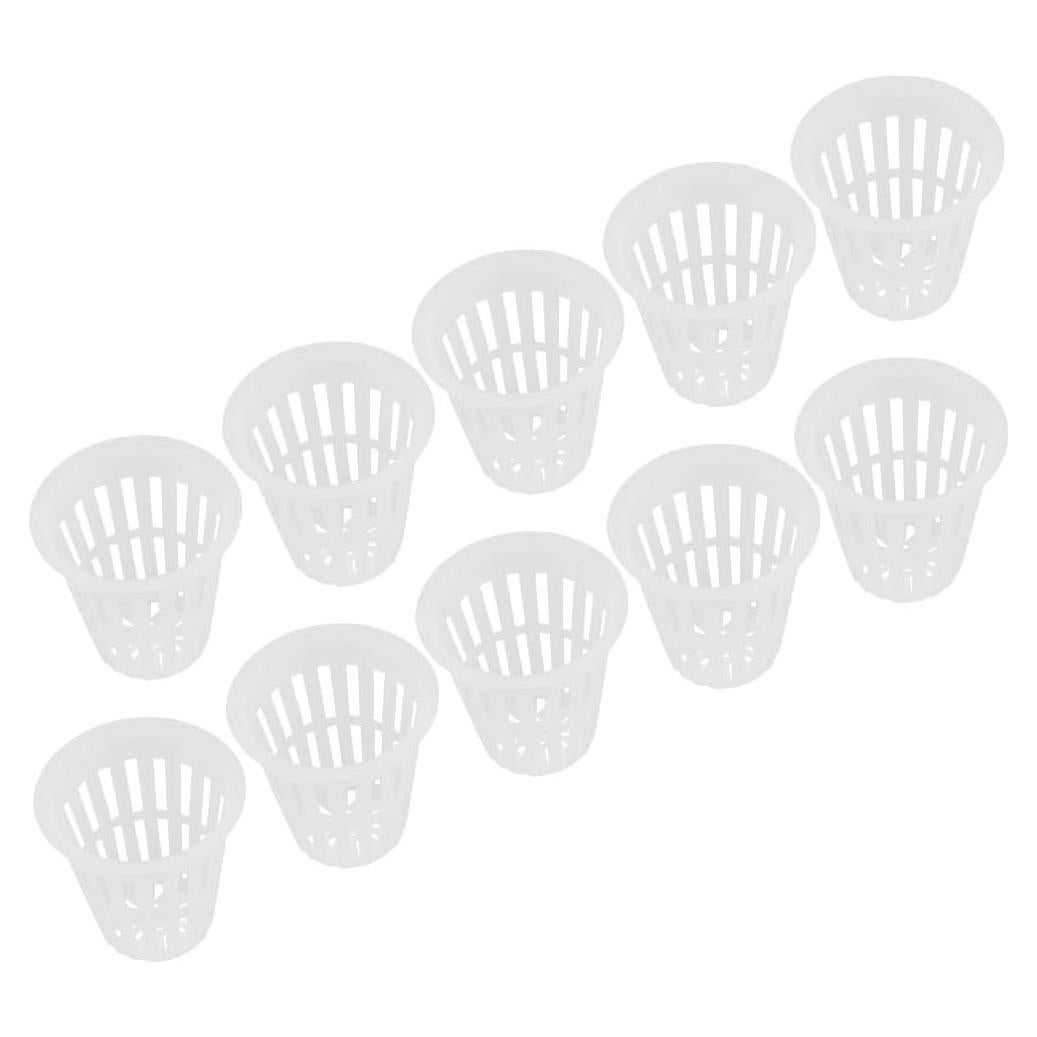Canastas Hidropónicas 10 Pcs EBTOOLS 5.08 cm Plástico Blanco