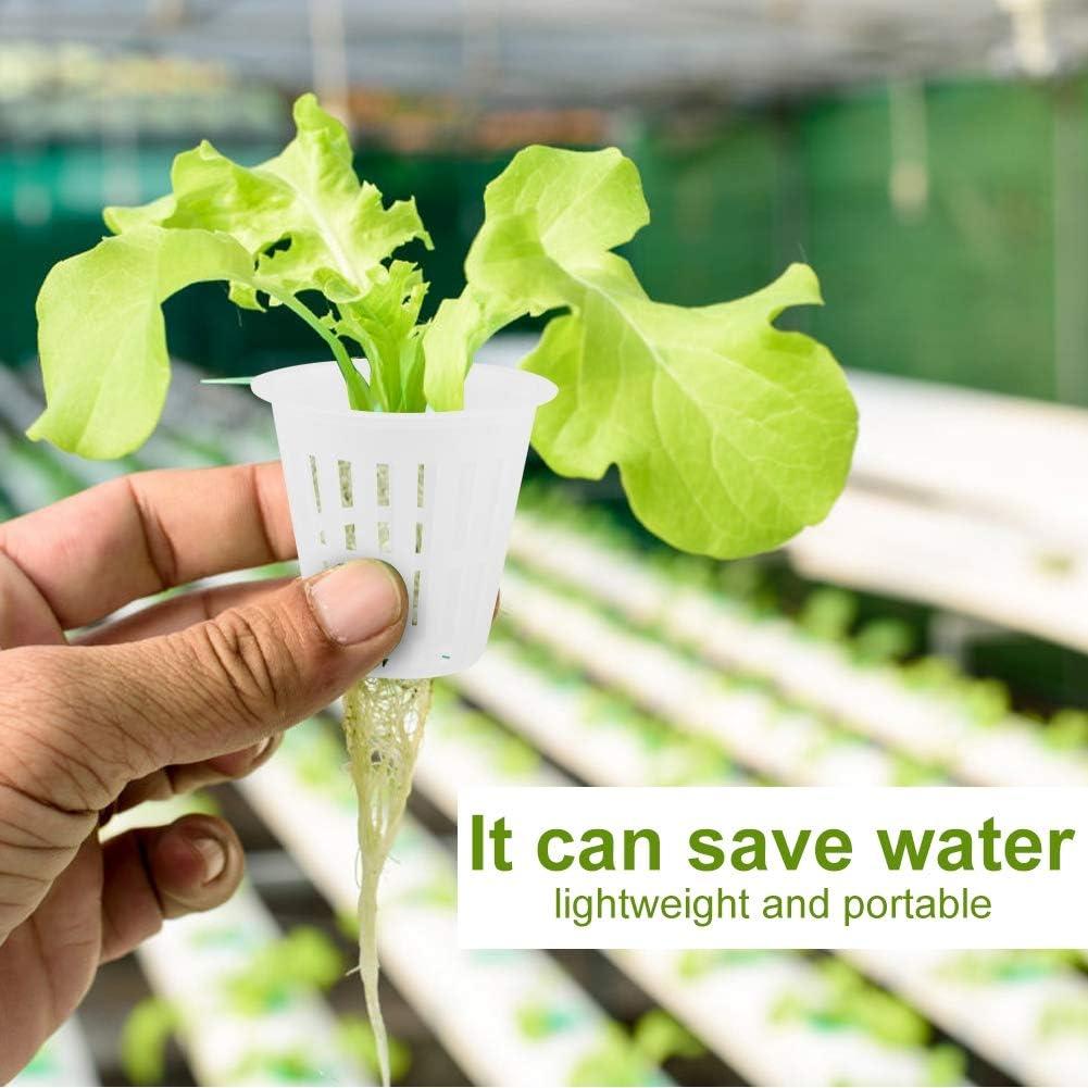 Canastas Hidropónicas 10 Pcs EBTOOLS 5.08 cm Plástico Blanco