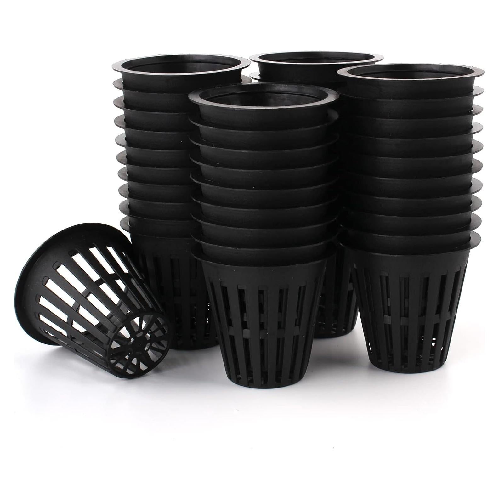 Macetas de Red de Plástico HAZOULEN para Jardín - Juego de 40