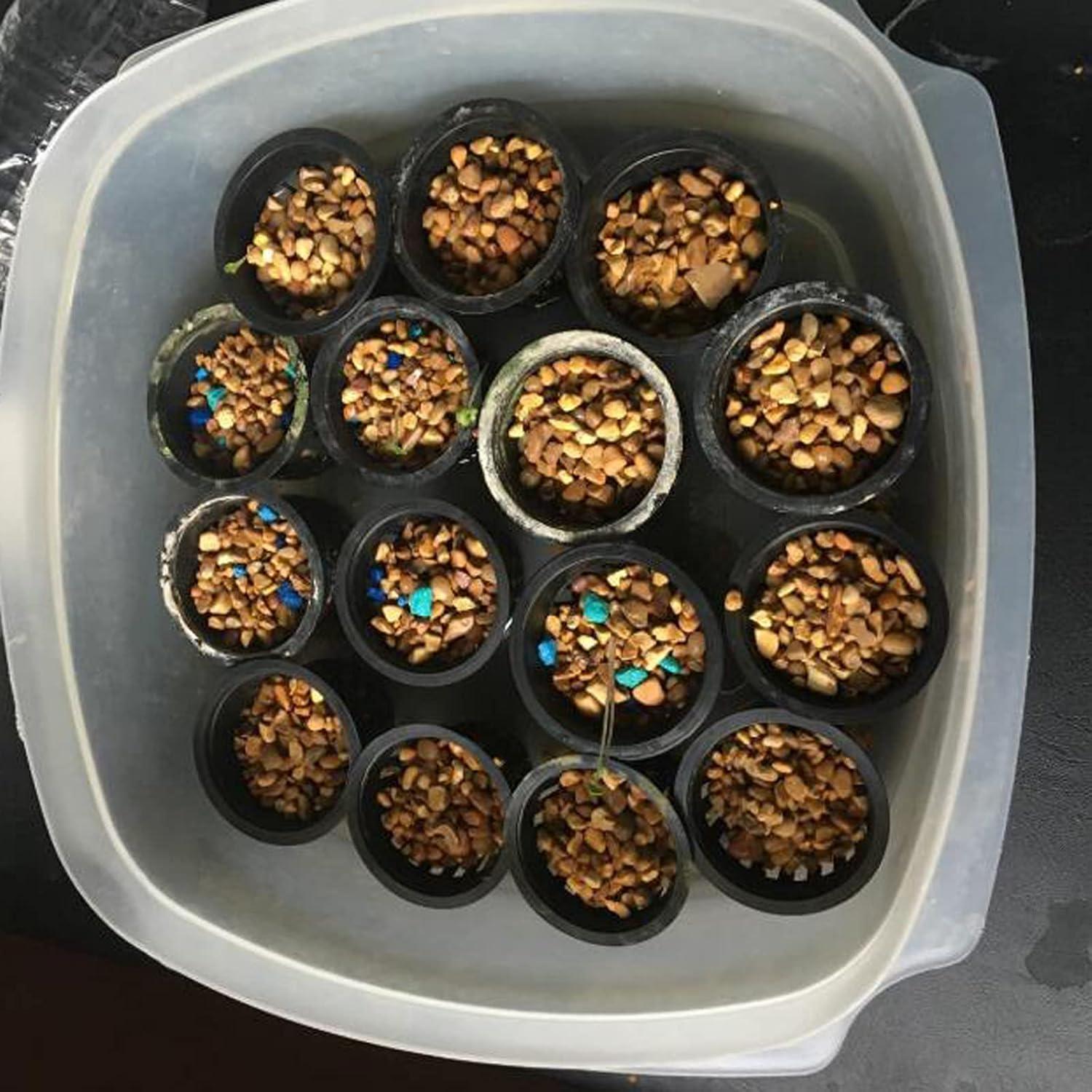 Macetas de Red de Plástico HAZOULEN para Jardín - Juego de 40