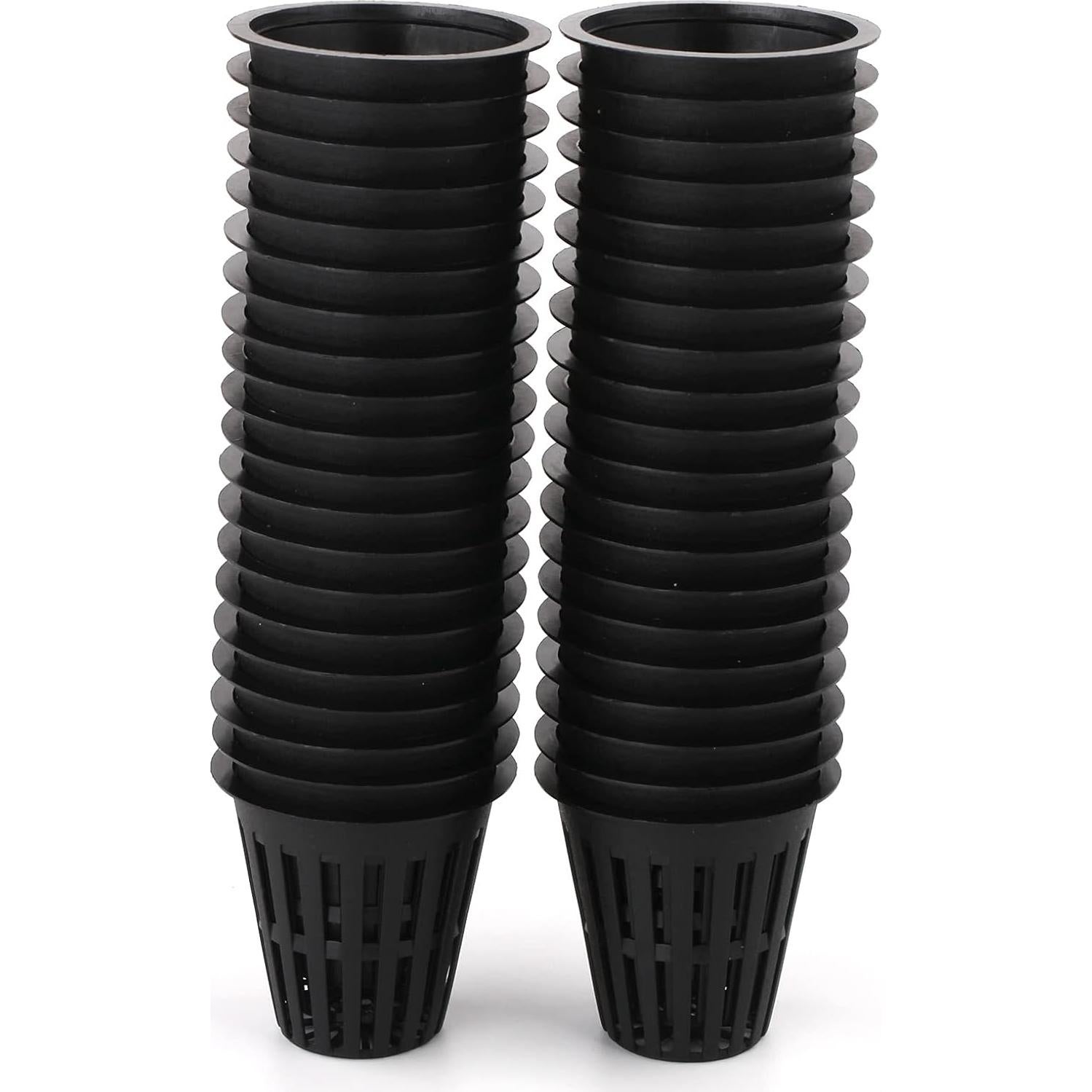 Macetas de Red de Plástico HAZOULEN para Jardín - Juego de 40