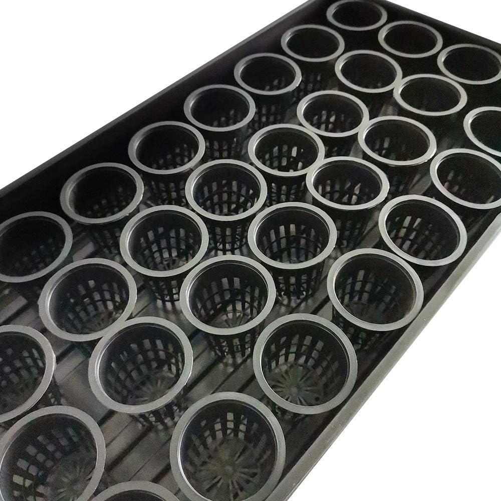 Macetas de Malla HORTIPOTS 2" (75 Piezas) con Tapas Reflectantes