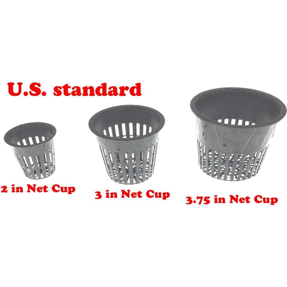 Macetas de Malla HORTIPOTS 2" (75 Piezas) con Tapas Reflectantes