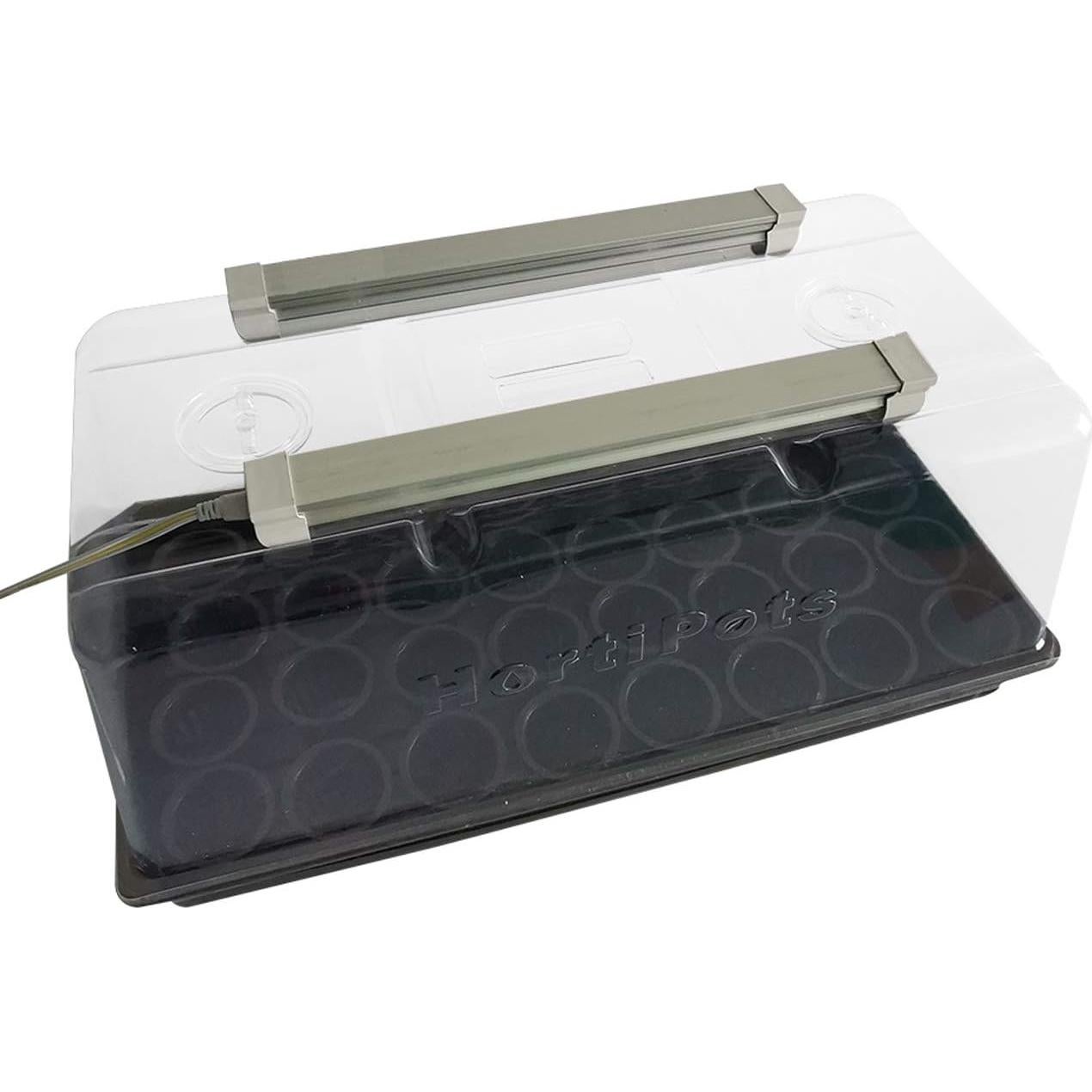 Macetas de Malla HORTIPOTS 2" (75 Piezas) con Tapas Reflectantes