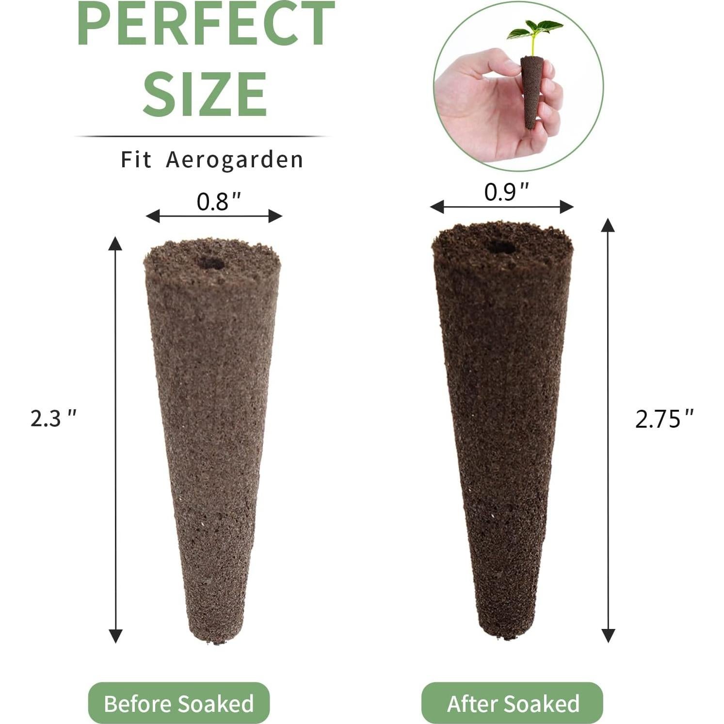 Esponjas de Crecimiento Hidropónico TISOHUGO 100 Unidades