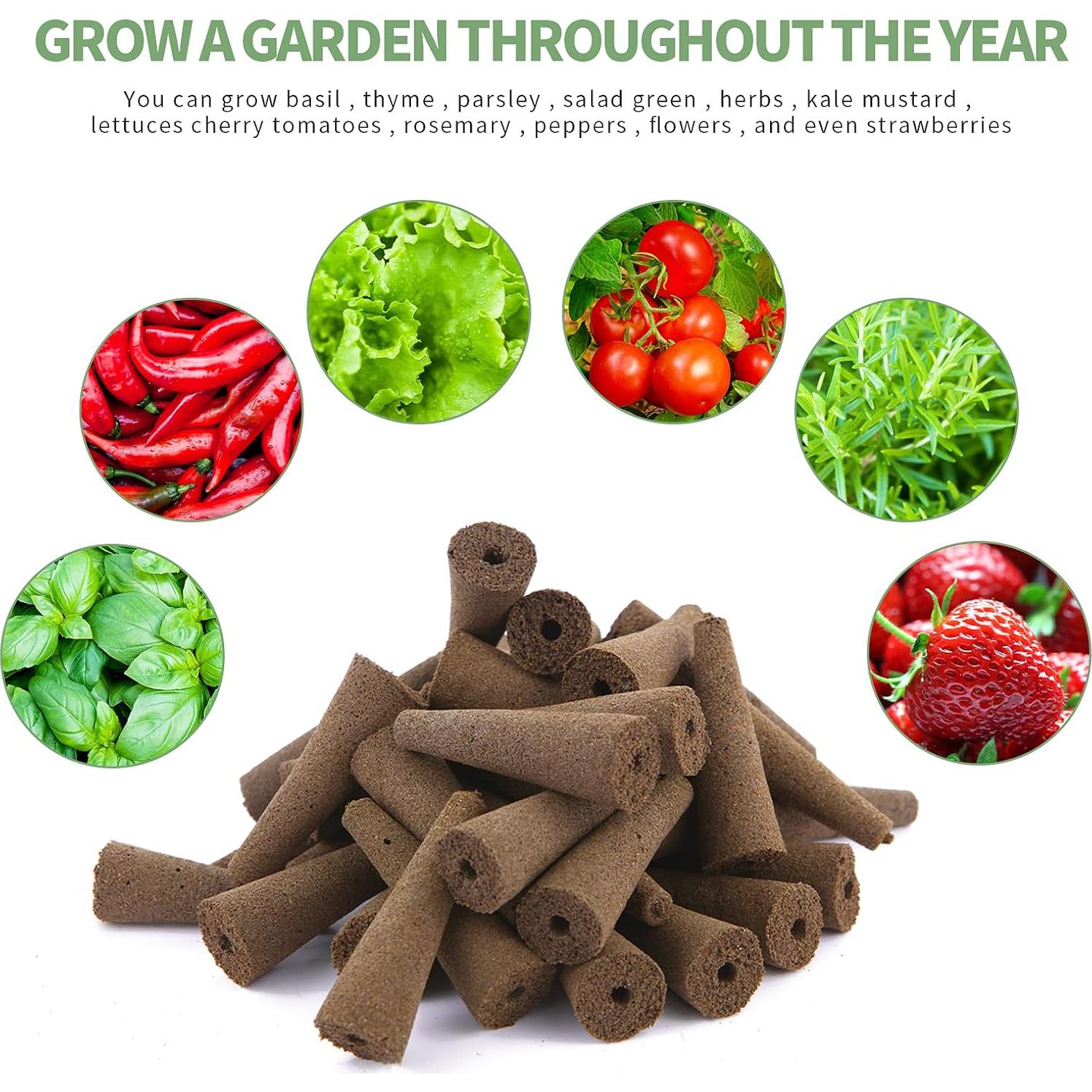 Esponjas de Crecimiento Hidropónico TISOHUGO 100 Unidades