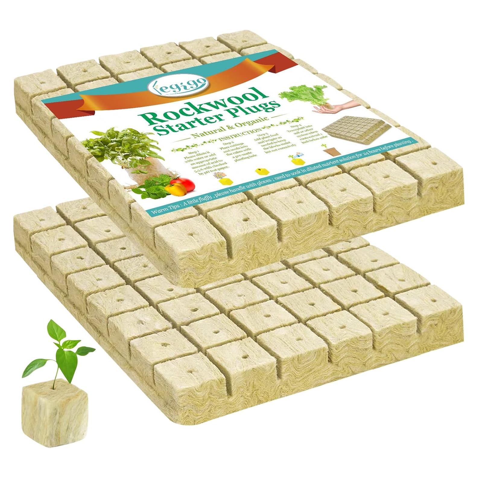 Cubos de Lana de Roca Legigo 5.08 cm para Germinación Hidropónica