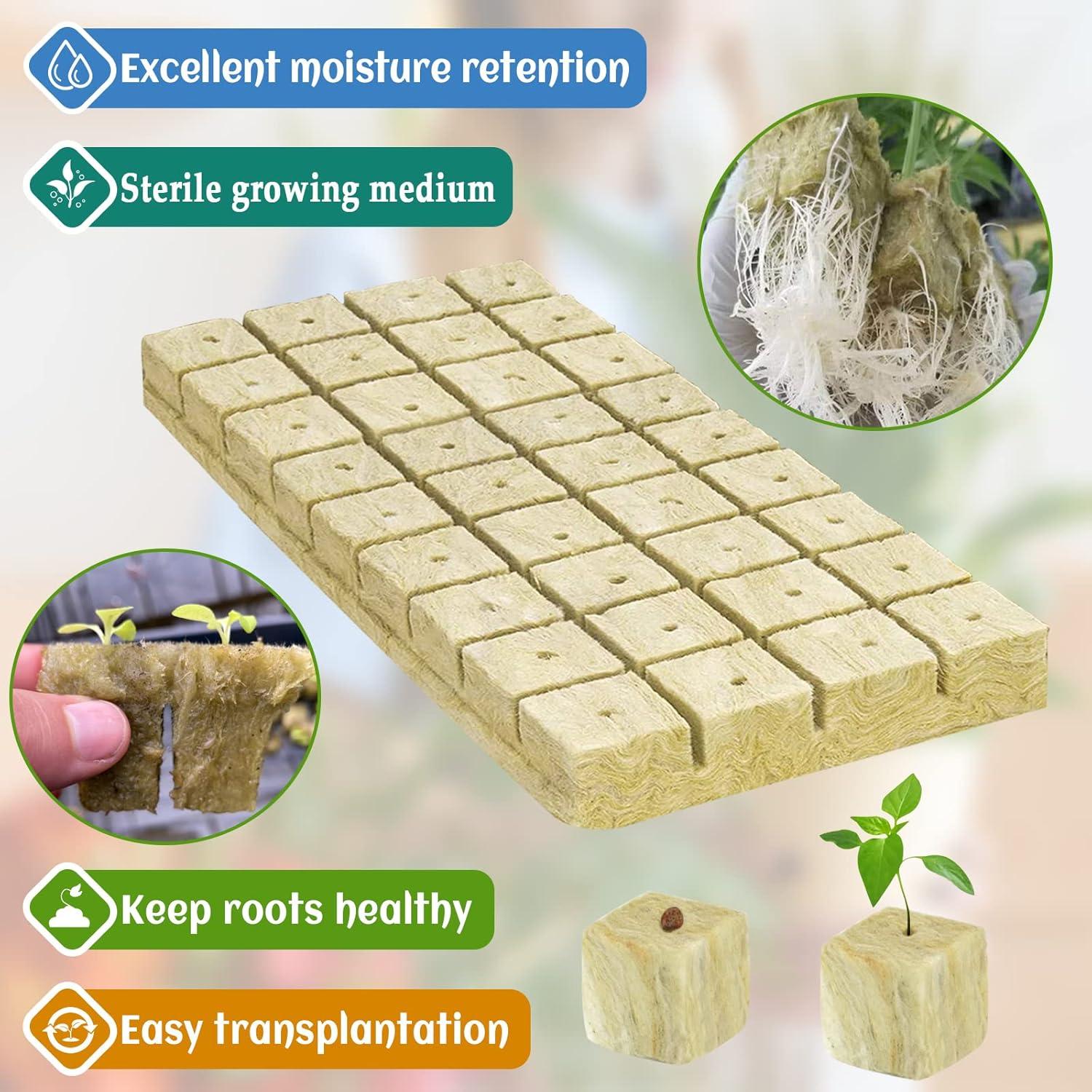 Cubos de Lana de Roca Legigo 5.08 cm para Germinación Hidropónica