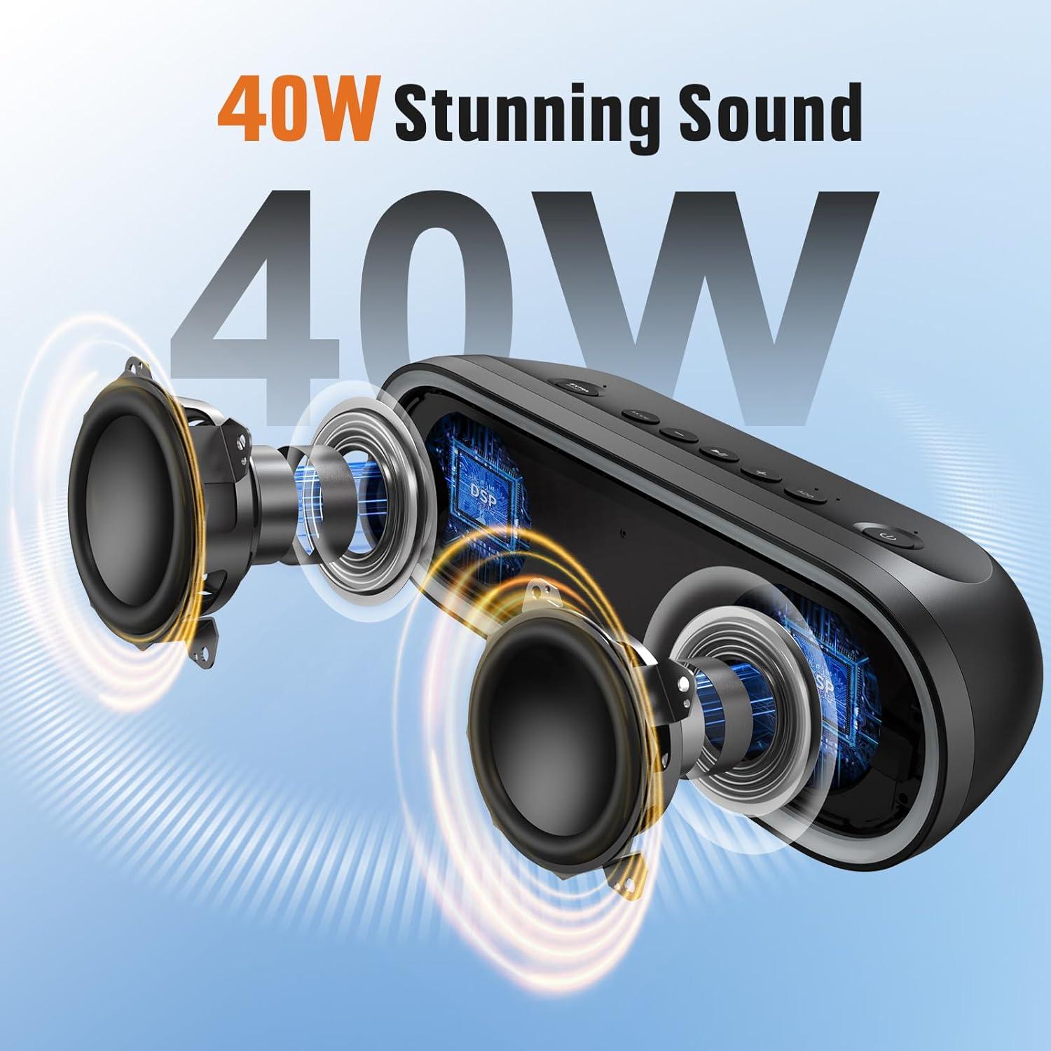 Altavoz Bluetooth DOSS SoundBox Pro+ P300 40W Impermeable