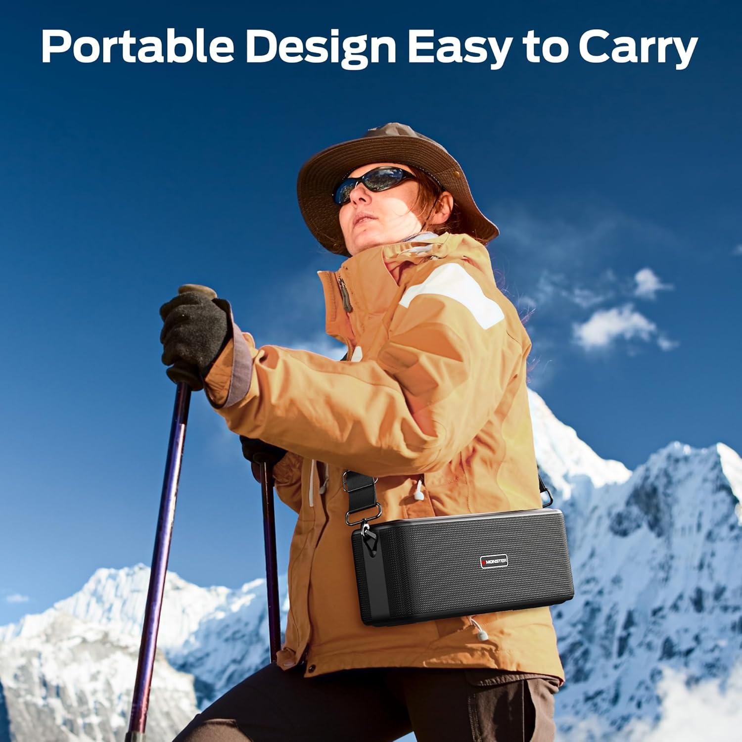 Altavoz Bluetooth Monster Shock Pro 100W Portátil Resistente Agua