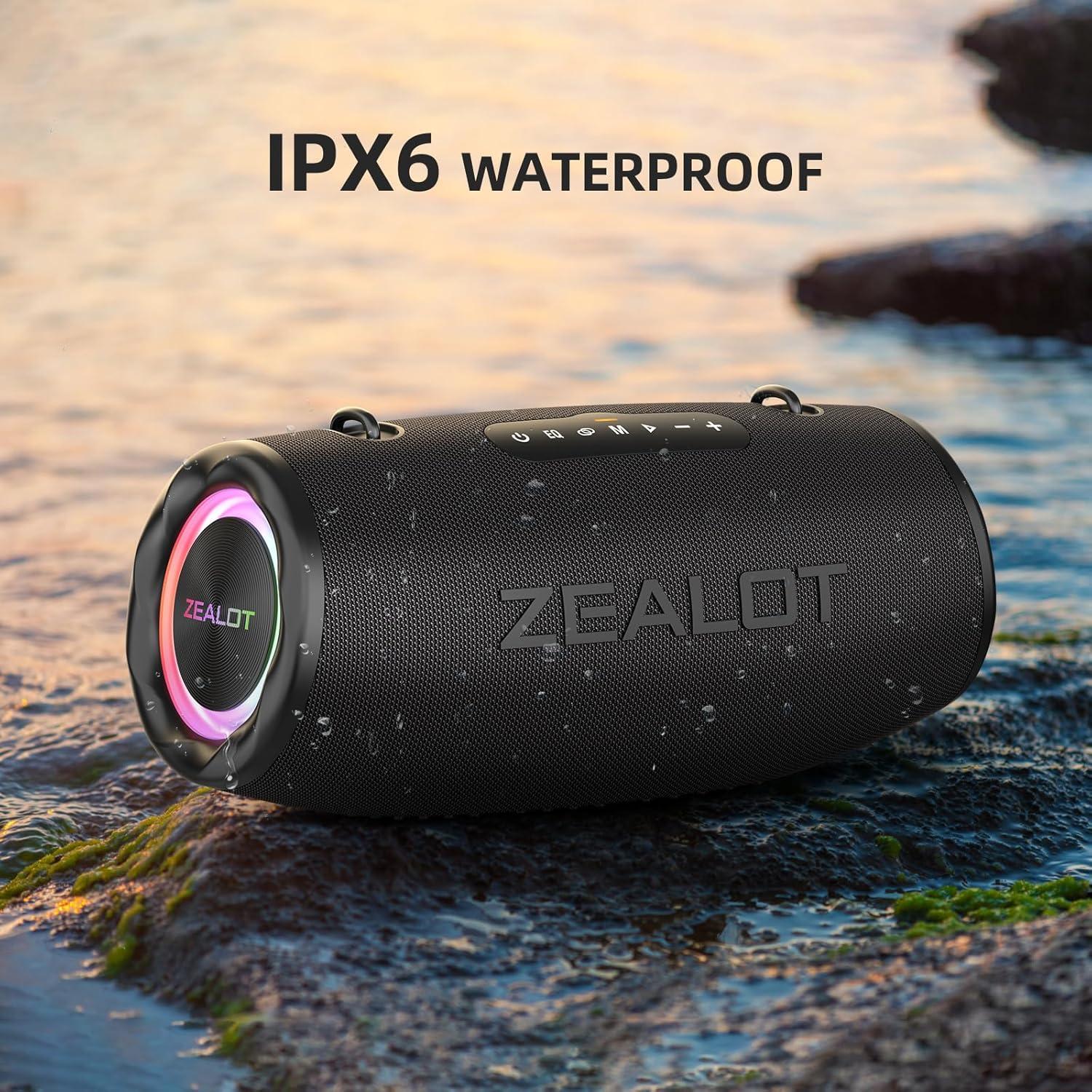 Altavoz Bluetooth ZEALOT S87 80W Impermeable IPX6 16000mAh
