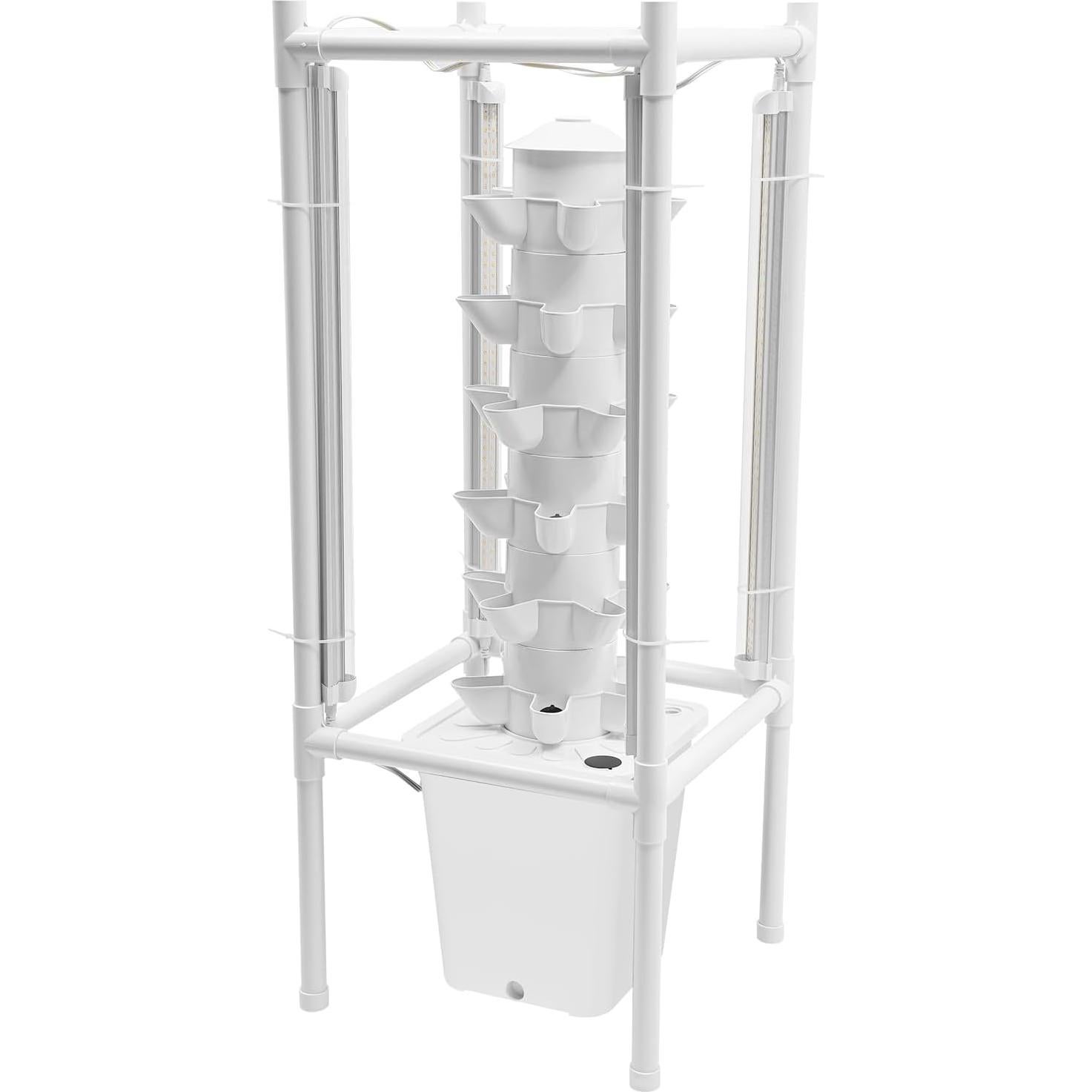 Kit de Cultivo Hidropónico Vertical Lhoehzhu 6 Capas 30 Agujeros