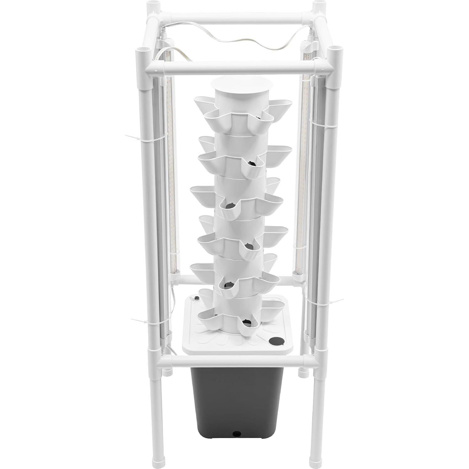 Kit de Cultivo Hidropónico Vertical Lhoehzhu 6 Capas 30 Agujeros