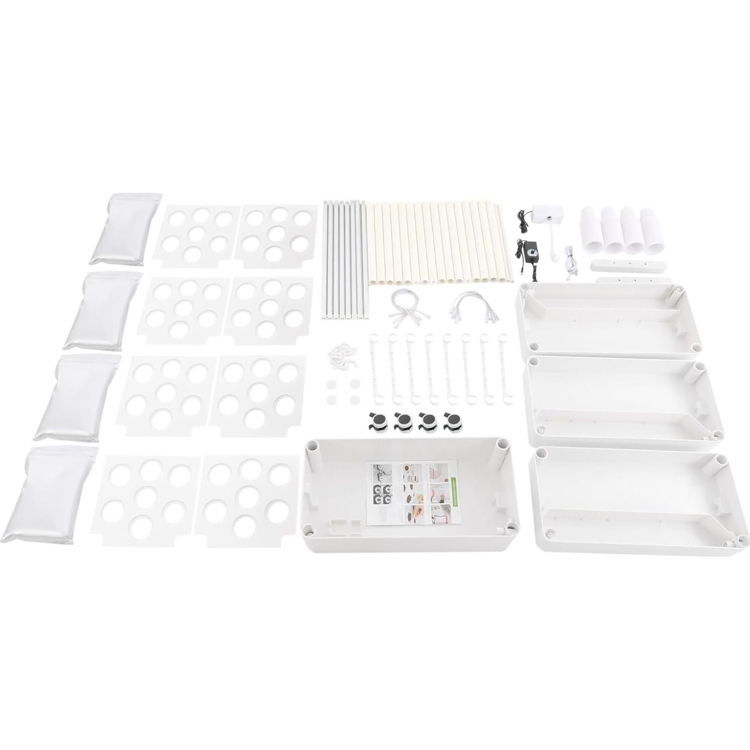 Sistema Hidropónico Vertical Fenorel 56 Plantas 4 Niveles LED 32L