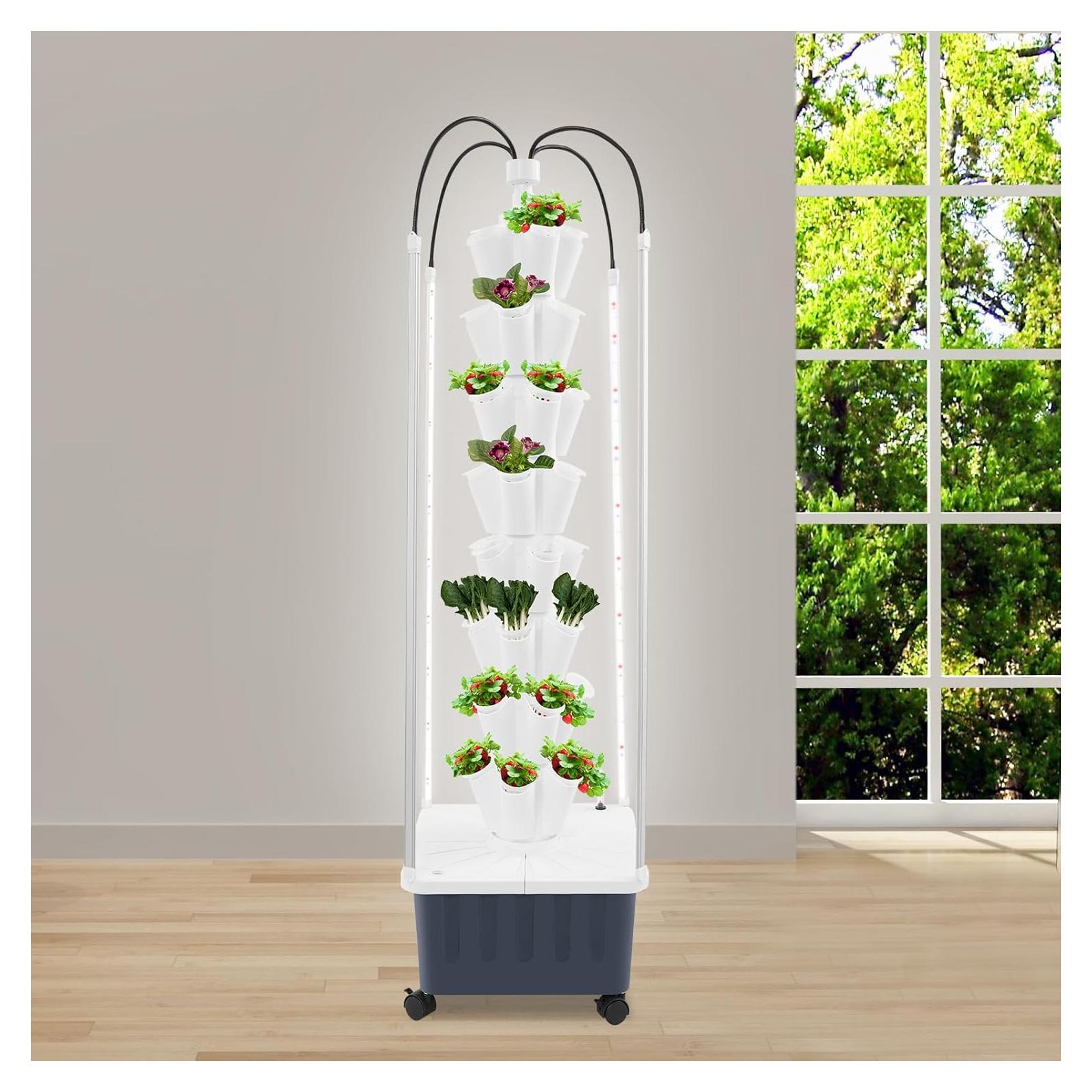 Sistema Hidropónico Inteligente BBinmine 40 Agujeros con LED