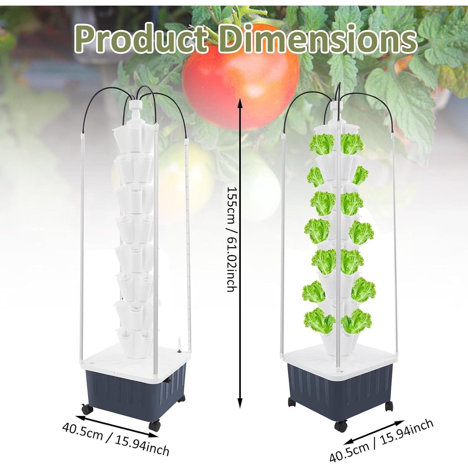Sistema Hidropónico Inteligente BBinmine 40 Agujeros con LED