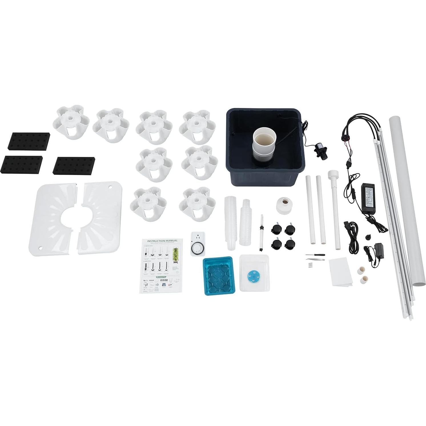 Sistema Hidropónico Inteligente BBinmine 40 Agujeros con LED