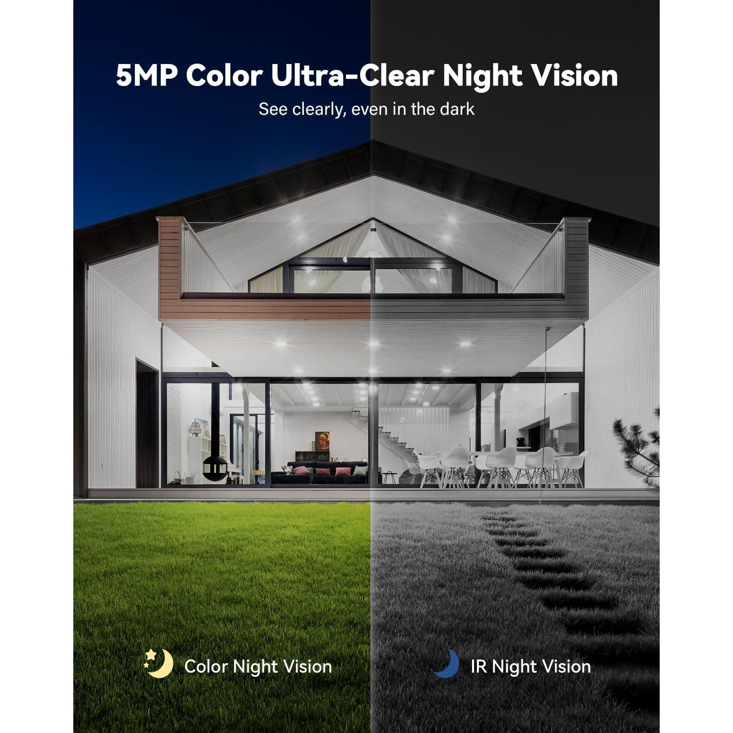 Sistema de Cámara de Seguridad Inalámbrica Jennov 5MP NVR 8CH