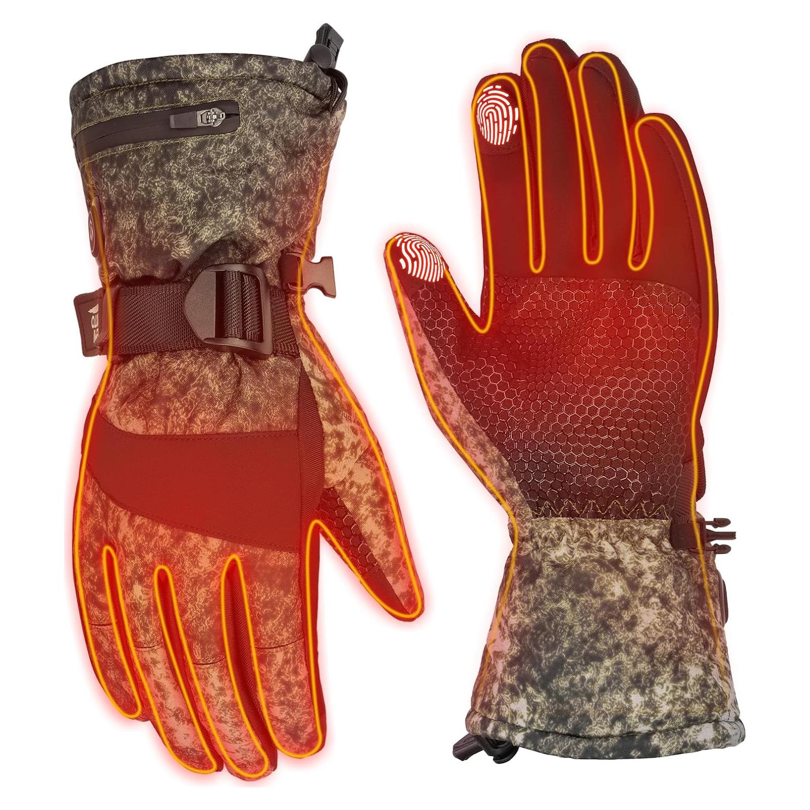 Guantes Térmicos KEMIMOTO Camuflados para Caza y Esquí