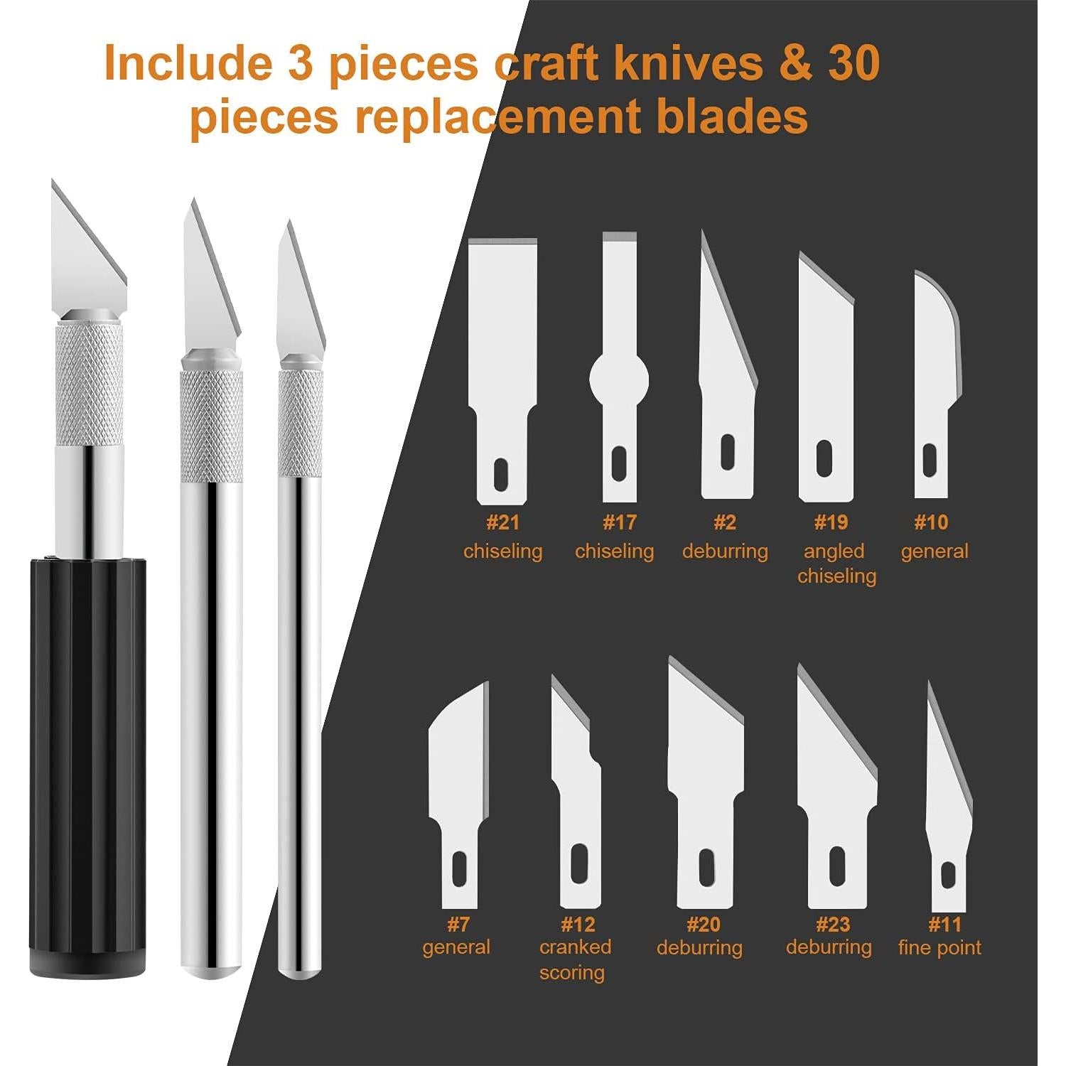 Juego de cuchillos de precisión Headley Tools 38 piezas