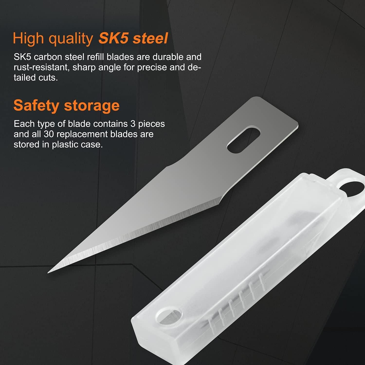 Juego de cuchillos de precisión Headley Tools 38 piezas