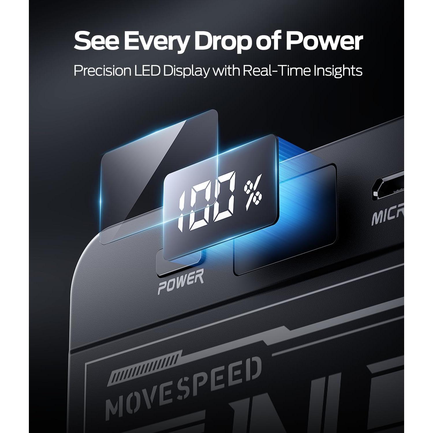 Banco de Energía Move Speed 70000mAh Carga Rápida 22.5W