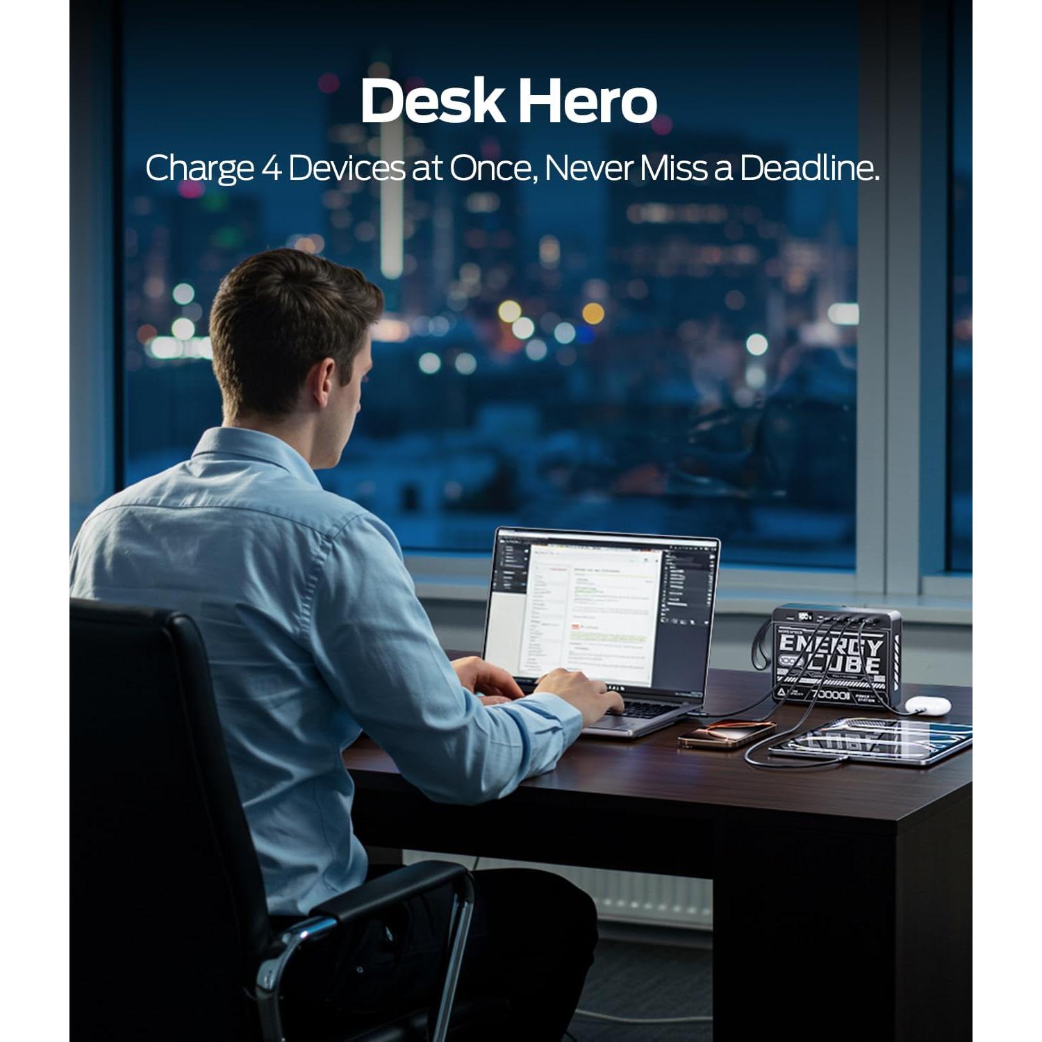 Banco de Energía Move Speed 70000mAh Carga Rápida 22.5W