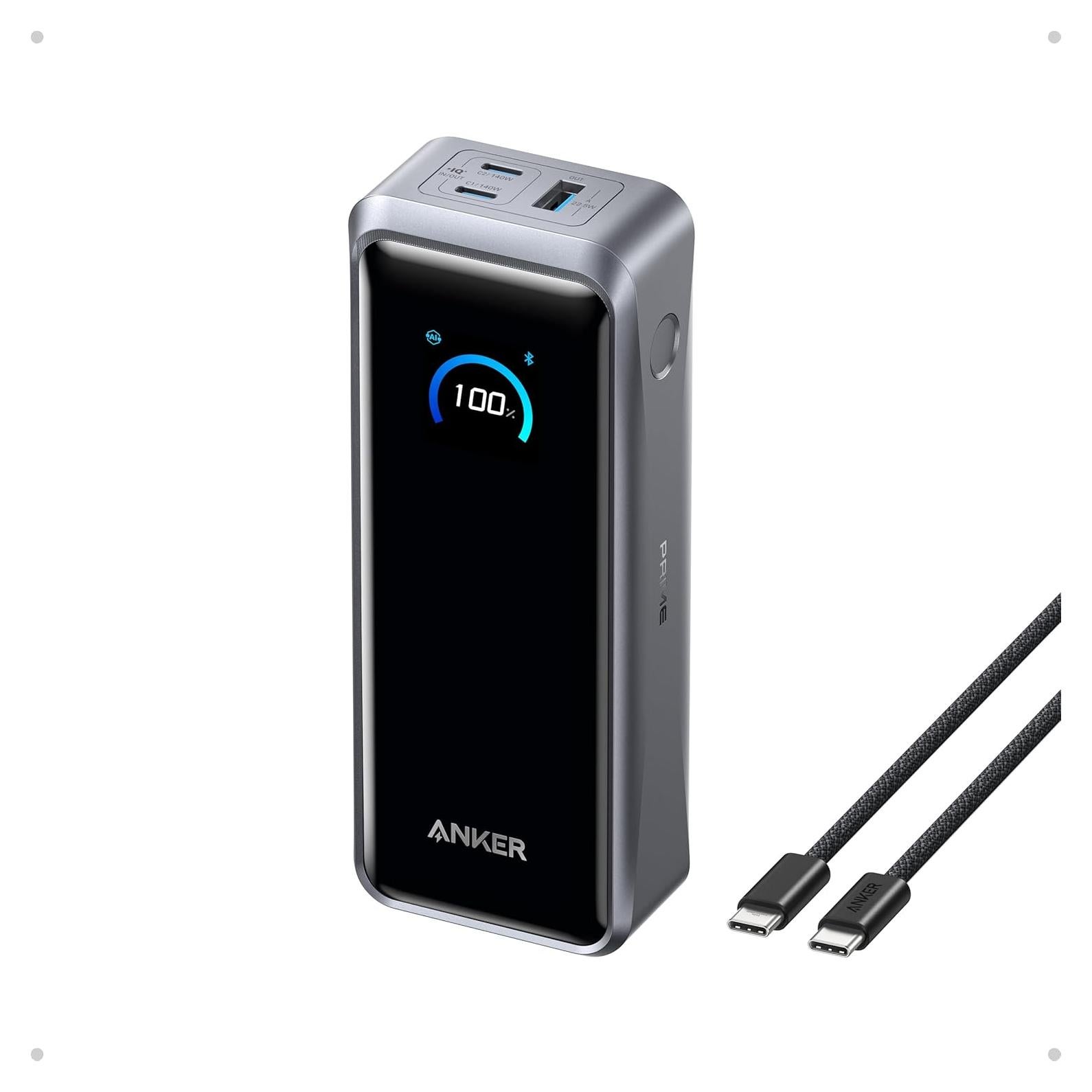 Banco de Energía Anker Prime 26,250mAh 300W Carga Rápida