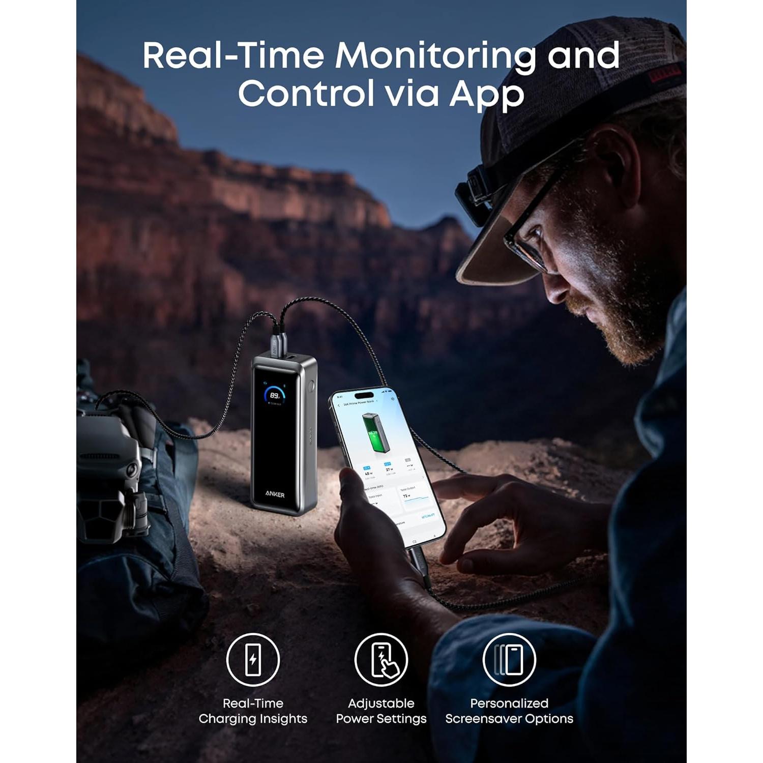 Banco de Energía Anker Prime 26,250mAh 300W Carga Rápida