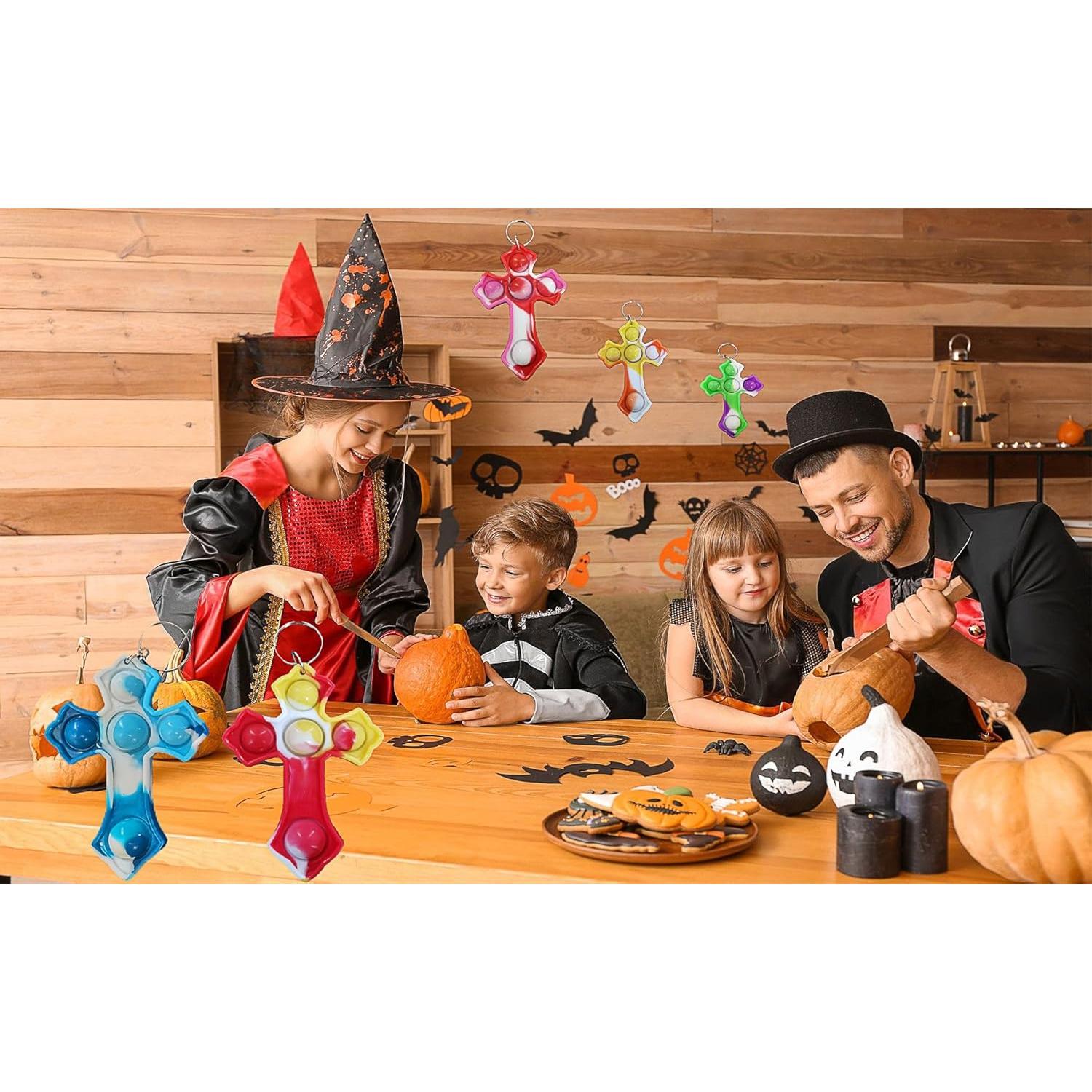 20 Llaveros Antiestrés Pop Burbuja Coloridos Colorbopop