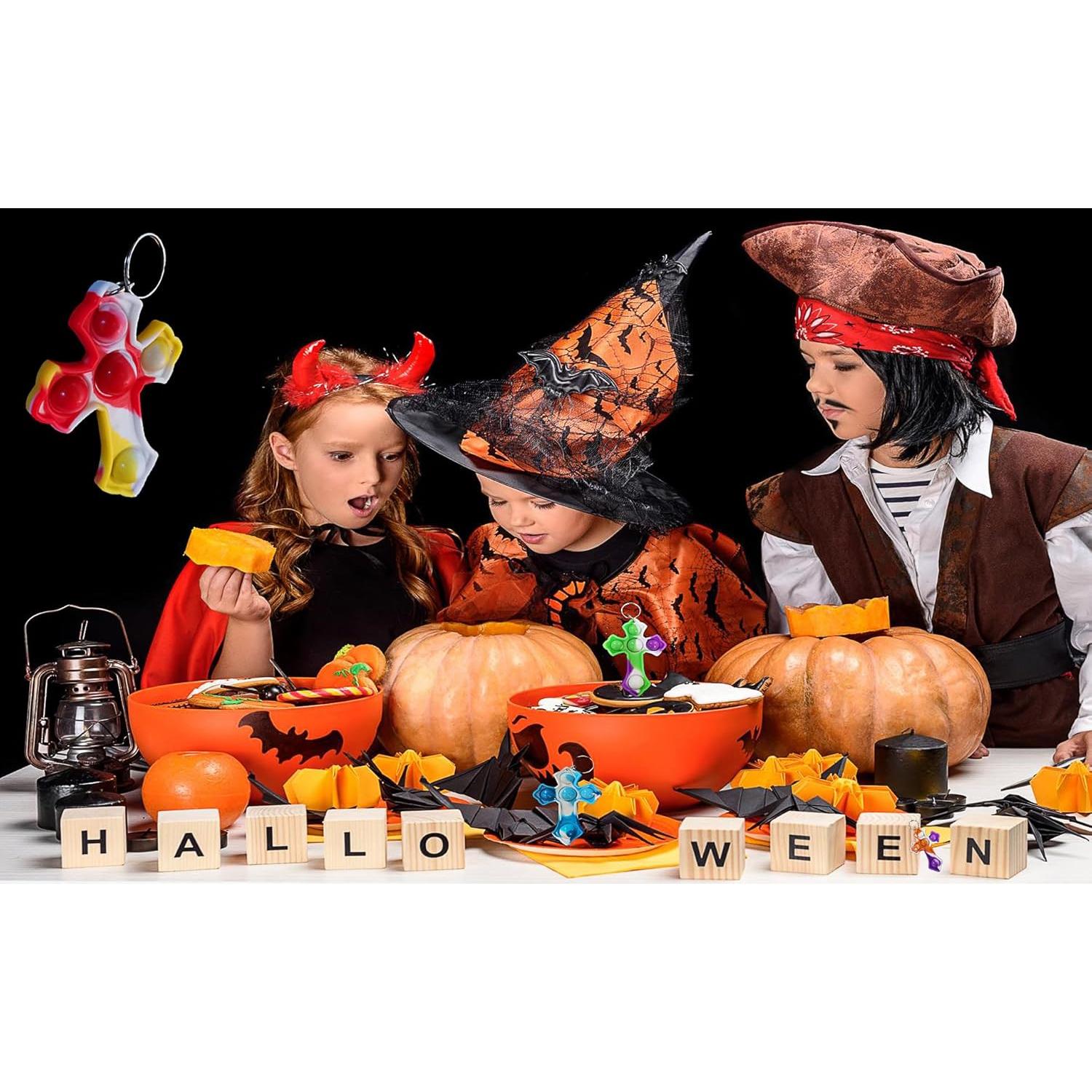 20 Llaveros Antiestrés Pop Burbuja Coloridos Colorbopop